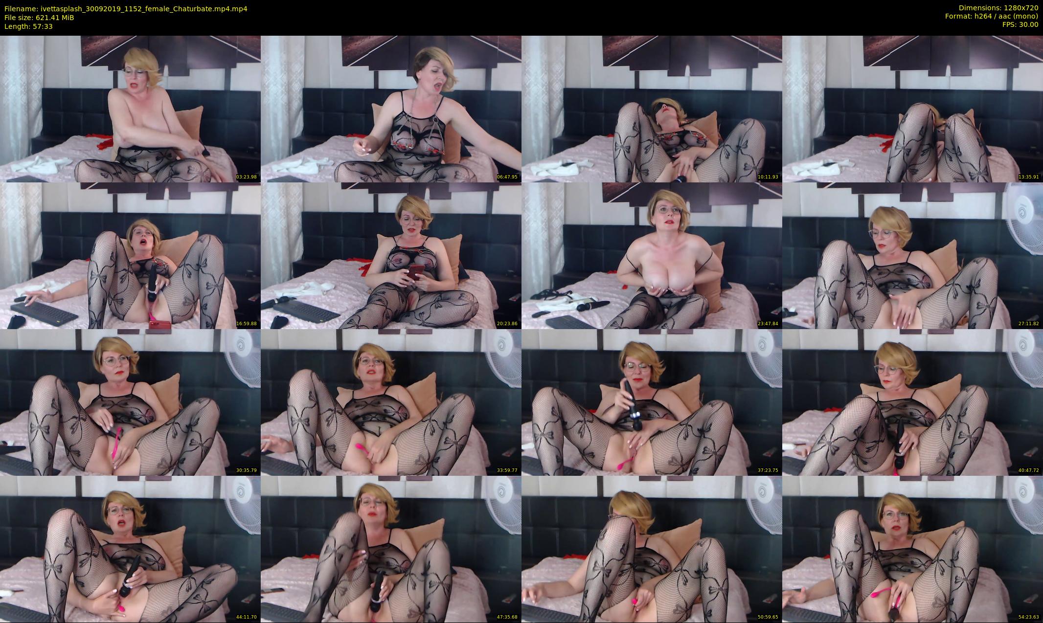 ivettasplash — 58 minute Chaturbate female cam show recording, 720p, Sep 30, 2019