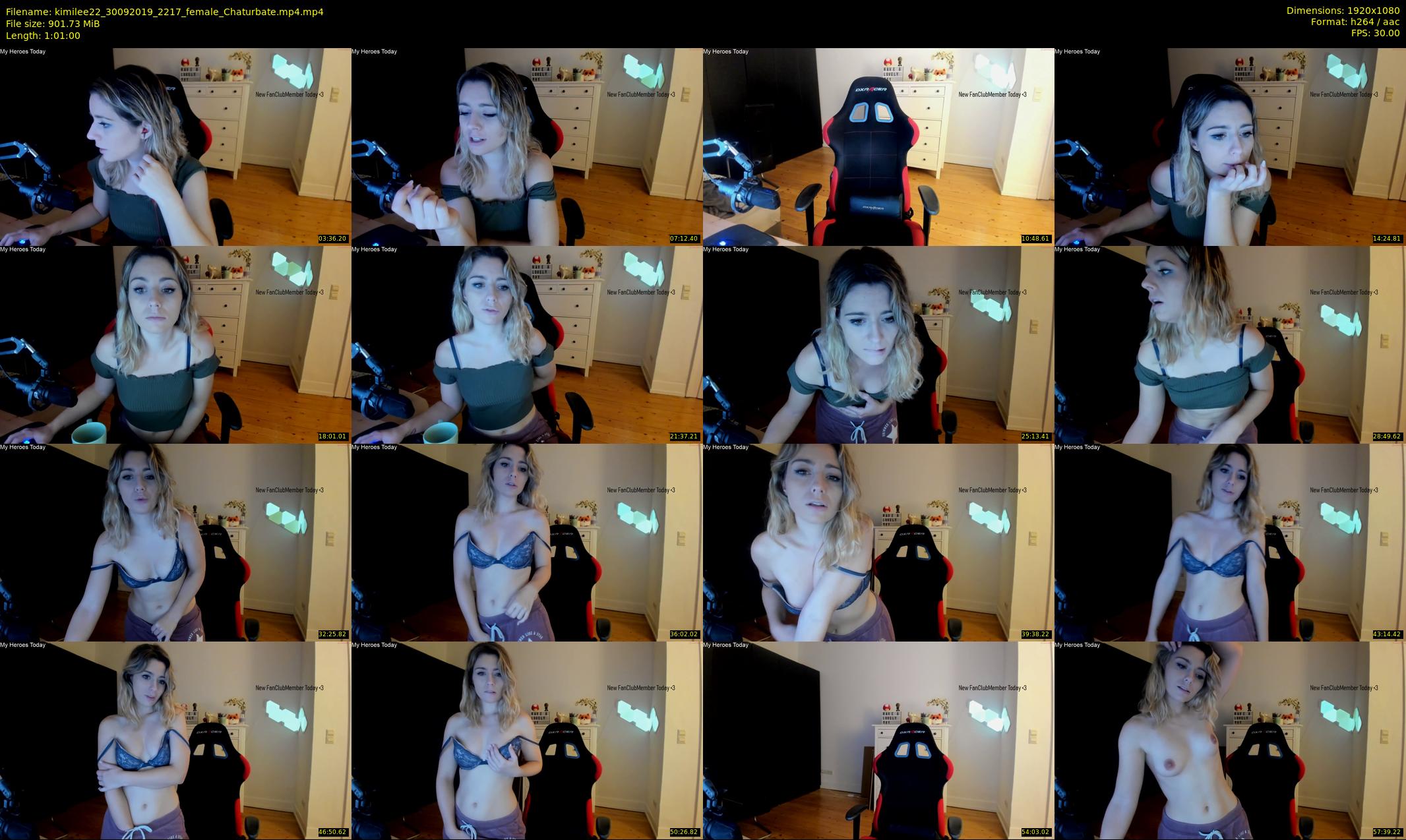 kimilee22 — 61 minute Chaturbate female cam show recording, 1080p, Sep 30, 2019