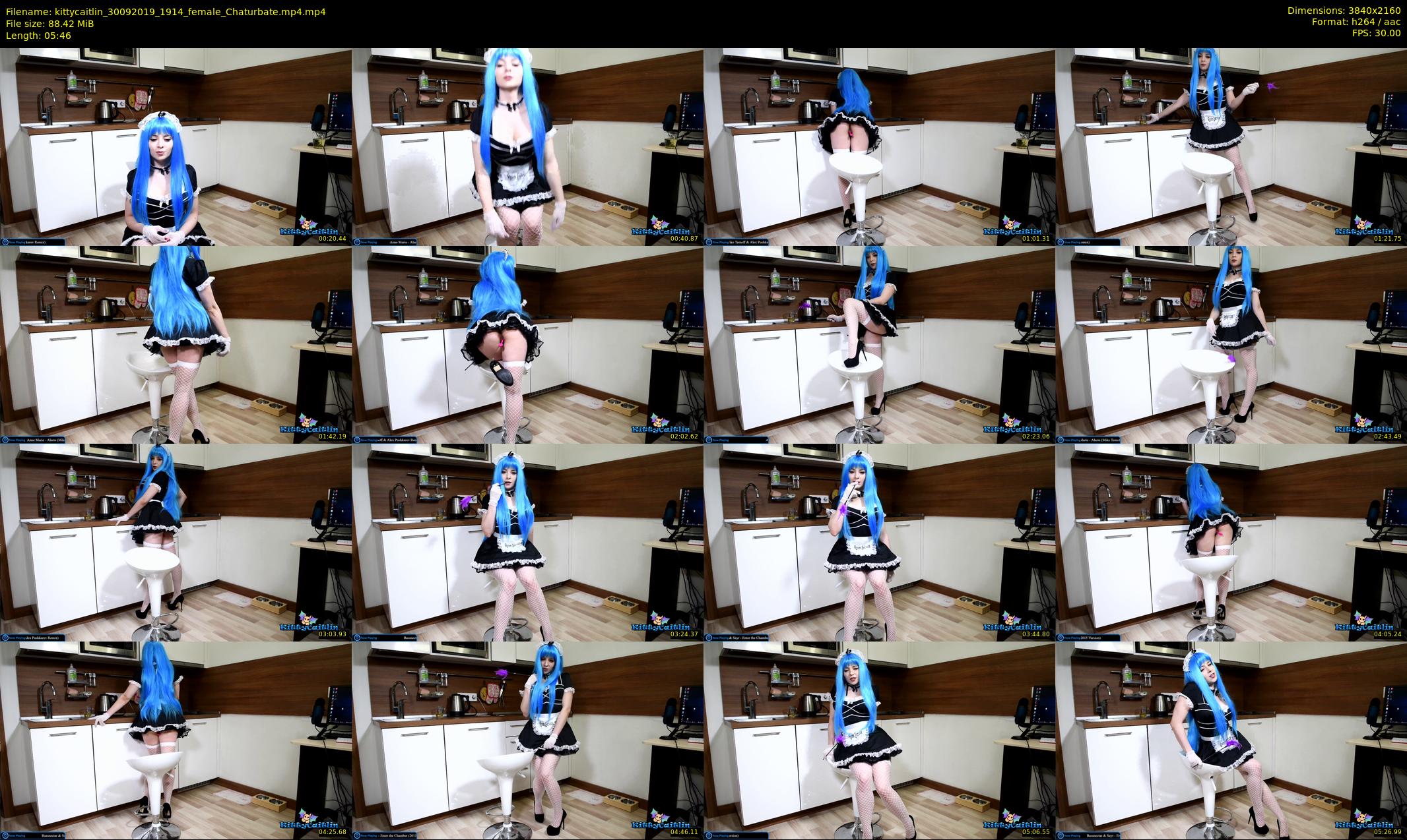 kittycaitlin — 6 minute Chaturbate female cam show recording, 4K, Sep 30, 2019