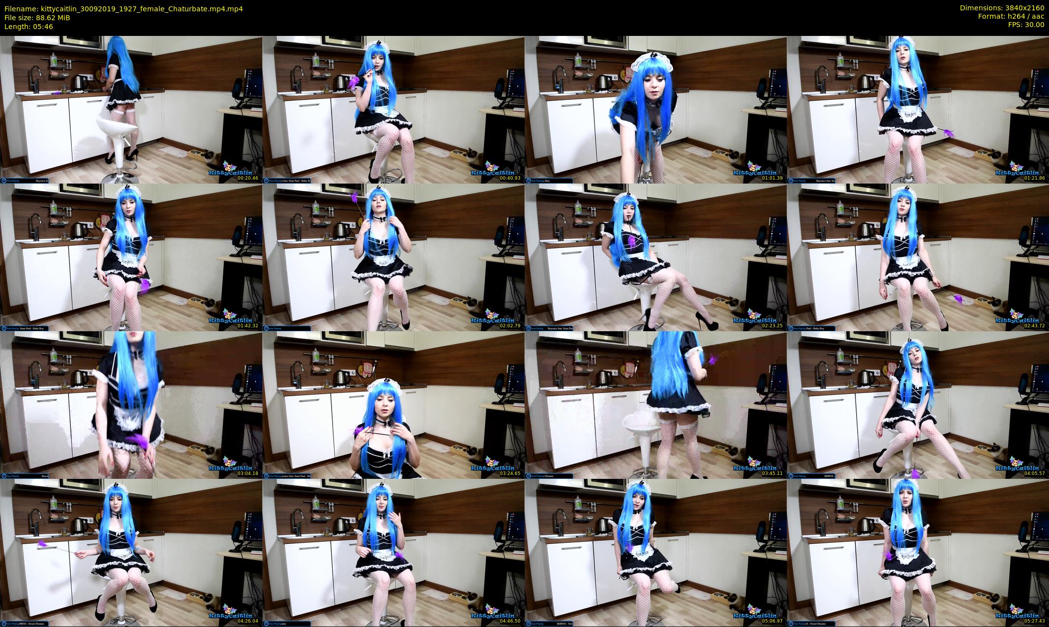 kittycaitlin — 6 minute Chaturbate female cam show recording, 4K, Sep 30, 2019