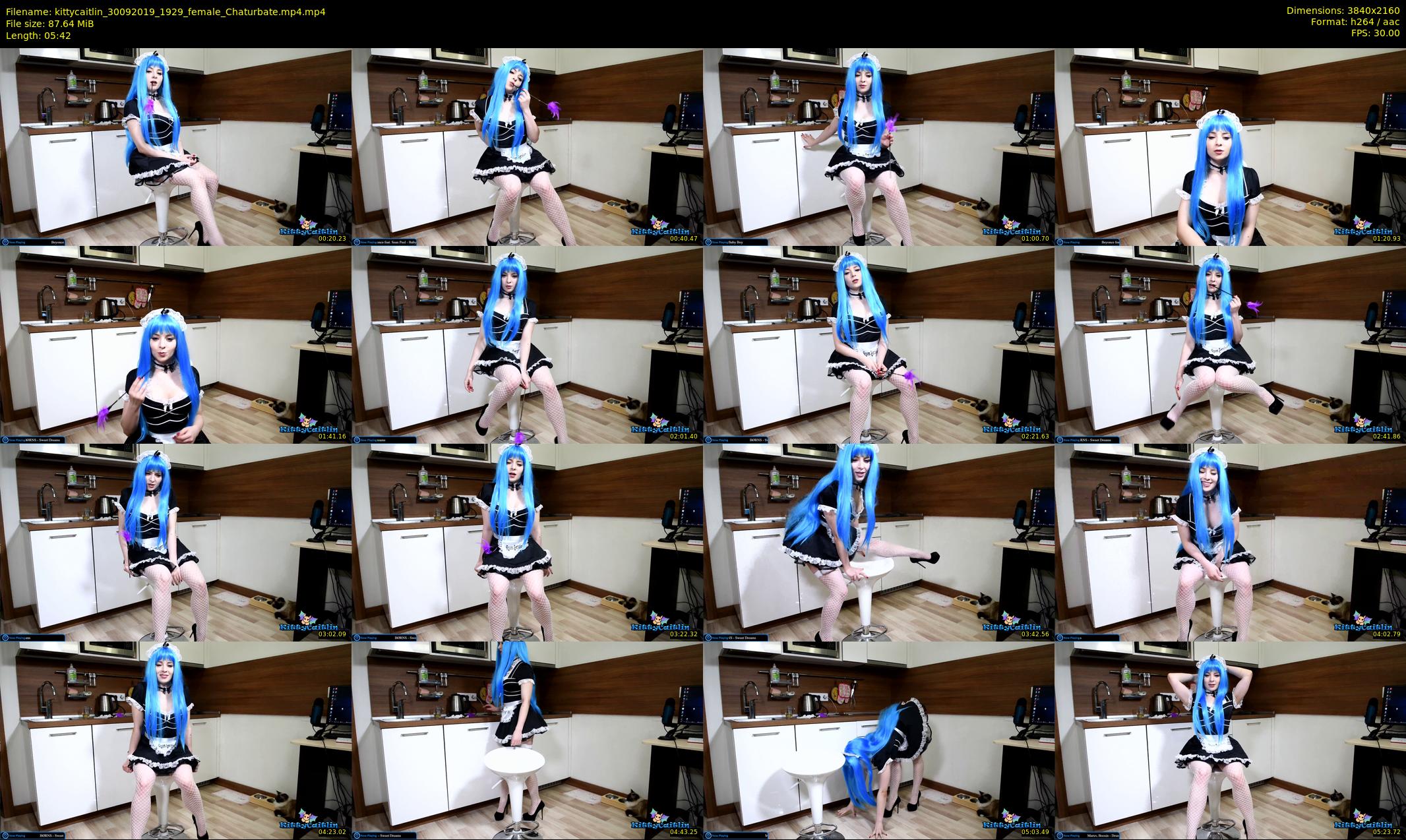 kittycaitlin — 6 minute Chaturbate female cam show recording, 4K, Sep 30, 2019