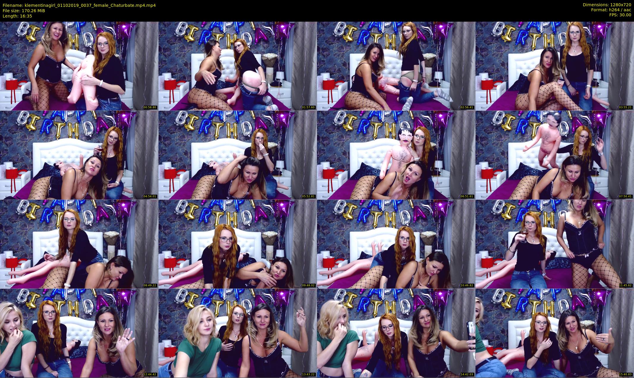 klementinagirl — 17 minute Chaturbate female cam show recording, 720p, Oct 1, 2019