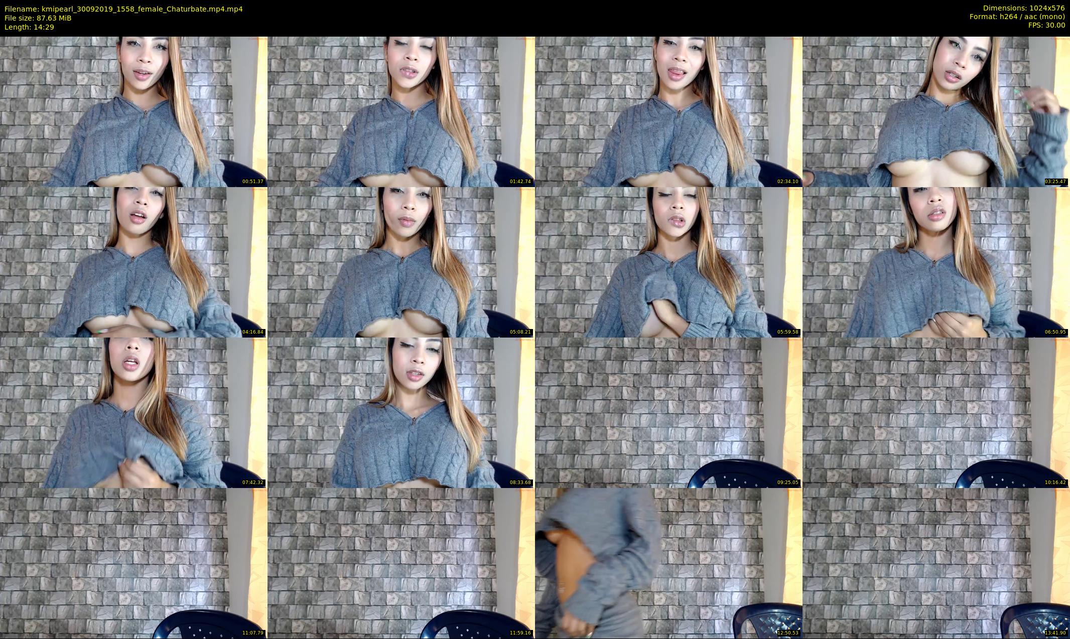 kmipearl — 15 minute Chaturbate female cam show recording, 480p, Sep 30, 2019