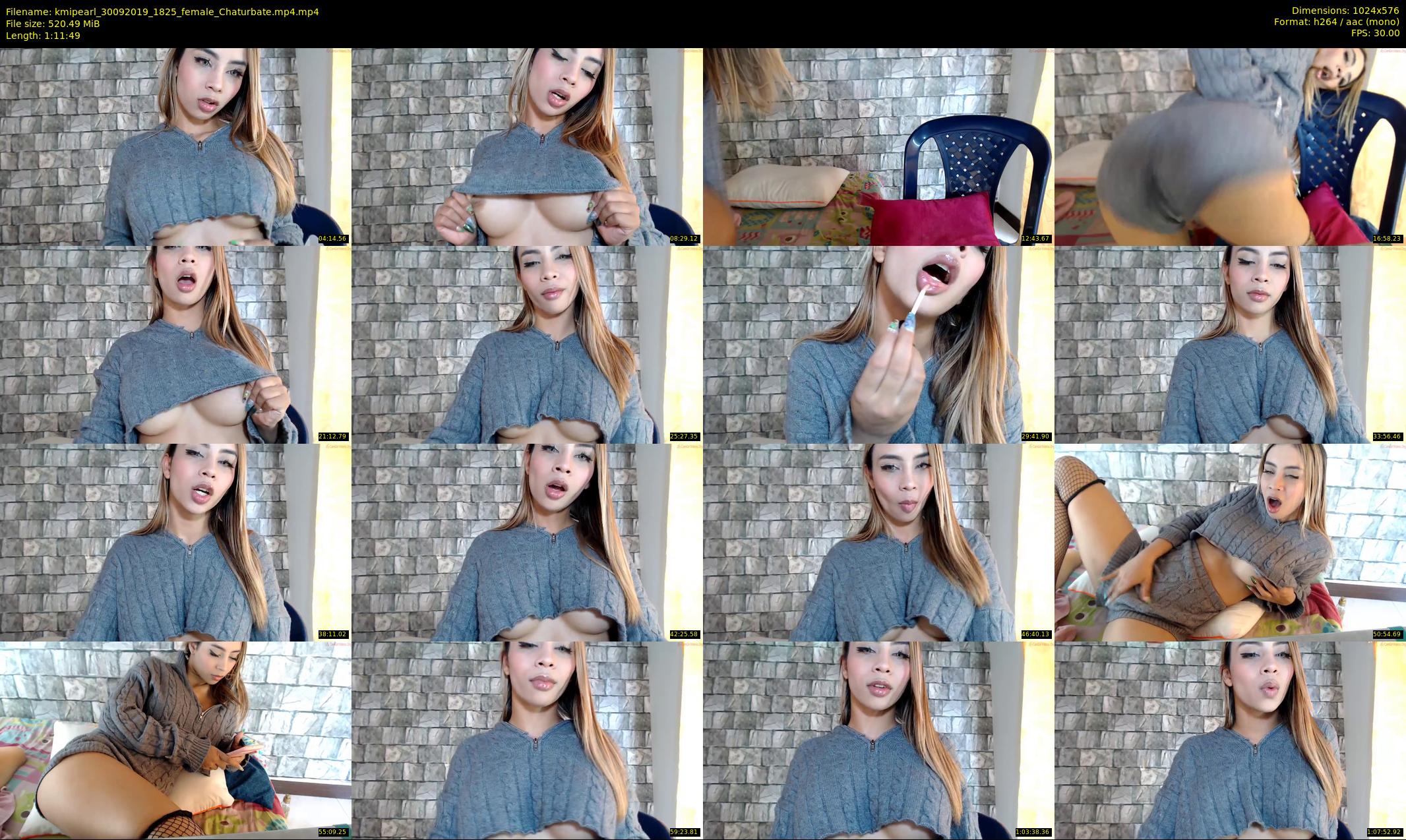 kmipearl — 72 minute Chaturbate female cam show recording, 480p, Sep 30, 2019
