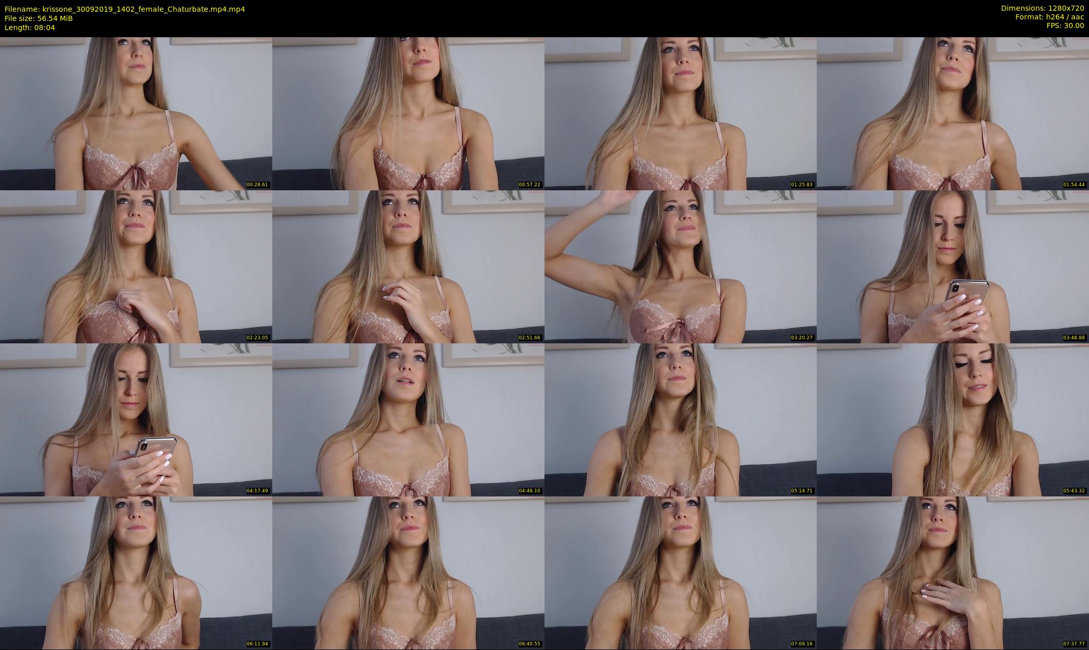krissone — 9 minute Chaturbate female cam show recording, 720p, Sep 30, 2019