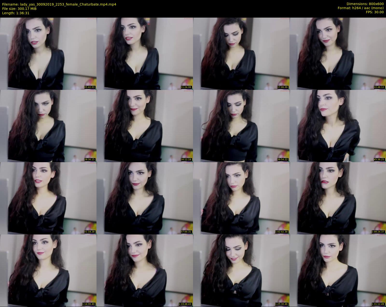 lady_yas — 97 minute Chaturbate female cam show recording, 480p, Sep 30, 2019