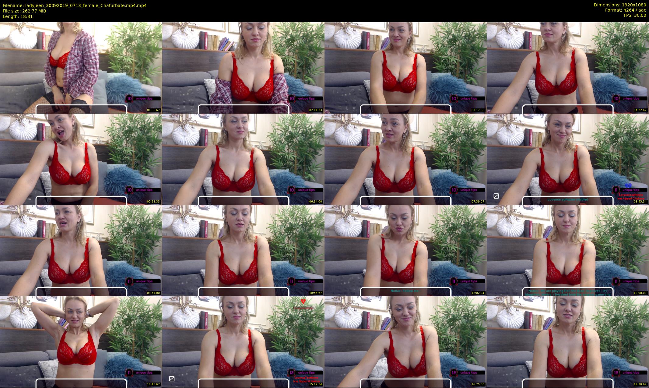 ladyjeen — 19 minute Chaturbate female cam show recording, 1080p, Sep 30, 2019