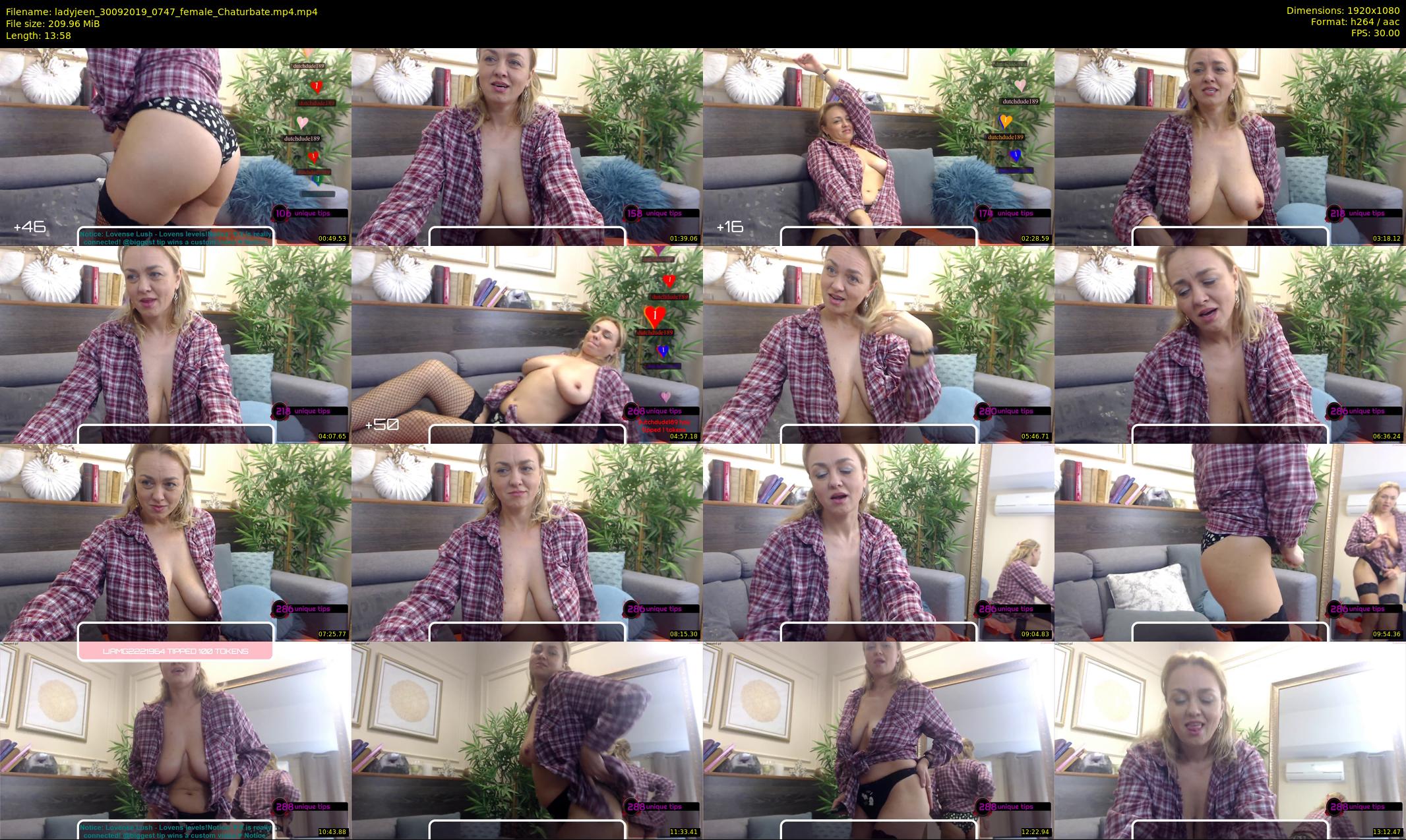 ladyjeen — 14 minute Chaturbate female cam show recording, 1080p, Sep 30, 2019