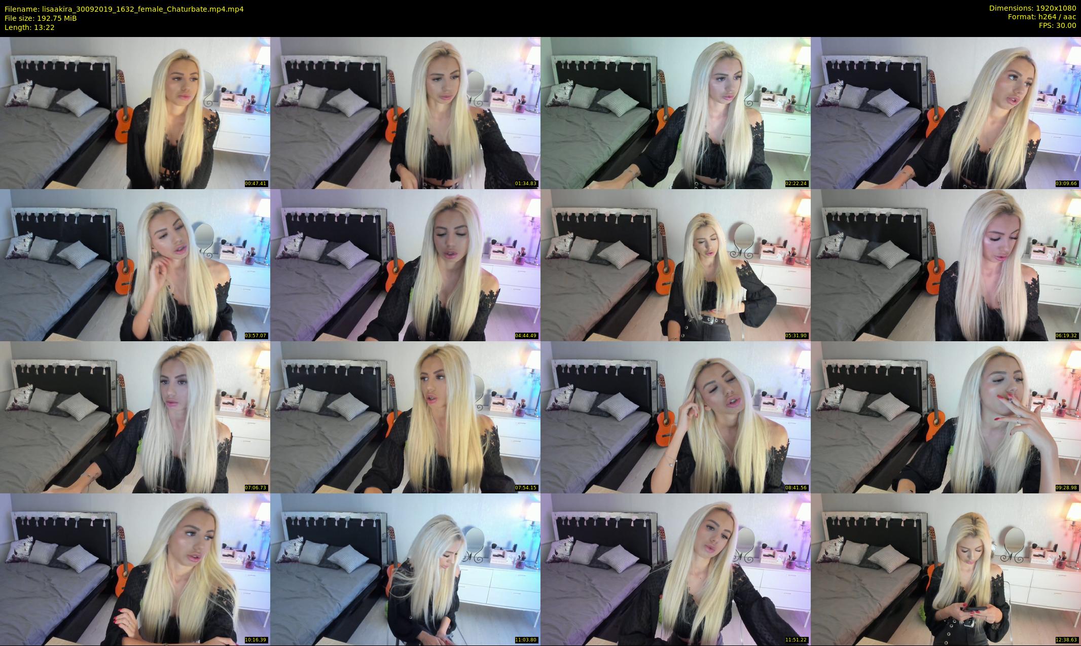 lisaakira — 14 minute Chaturbate female cam show recording, 1080p, Sep 30, 2019