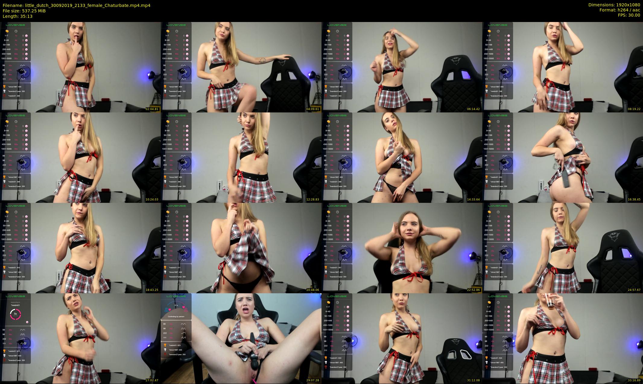 little_dutch — 36 minute Chaturbate female cam show recording, 1080p, Sep 30, 2019