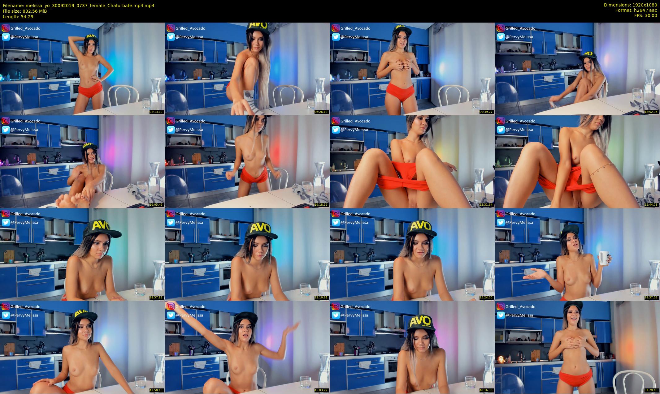 melissa_yo — 55 minute Chaturbate female cam show recording, 1080p, Sep 30, 2019