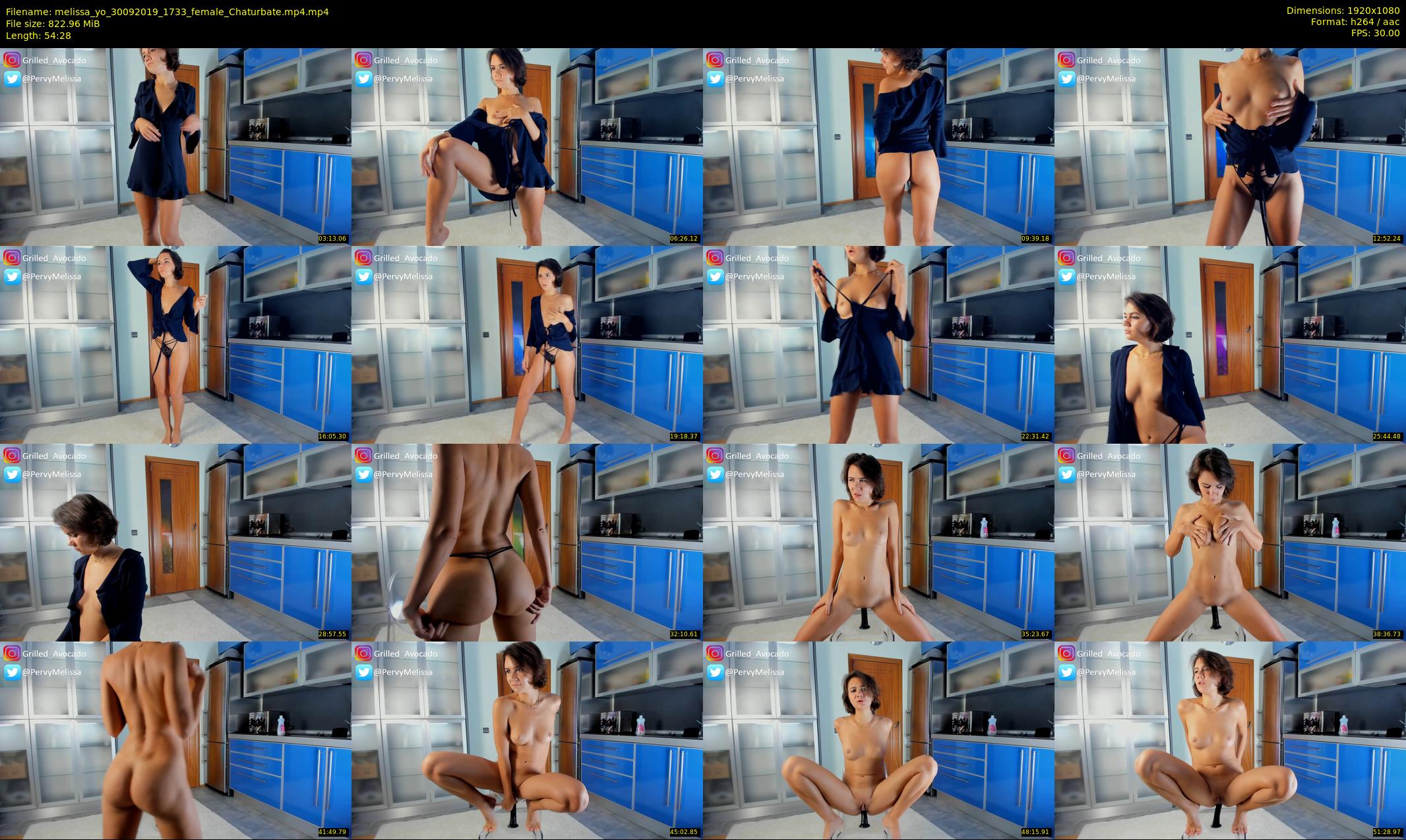melissa_yo — 55 minute Chaturbate female cam show recording, 1080p, Sep 30, 2019