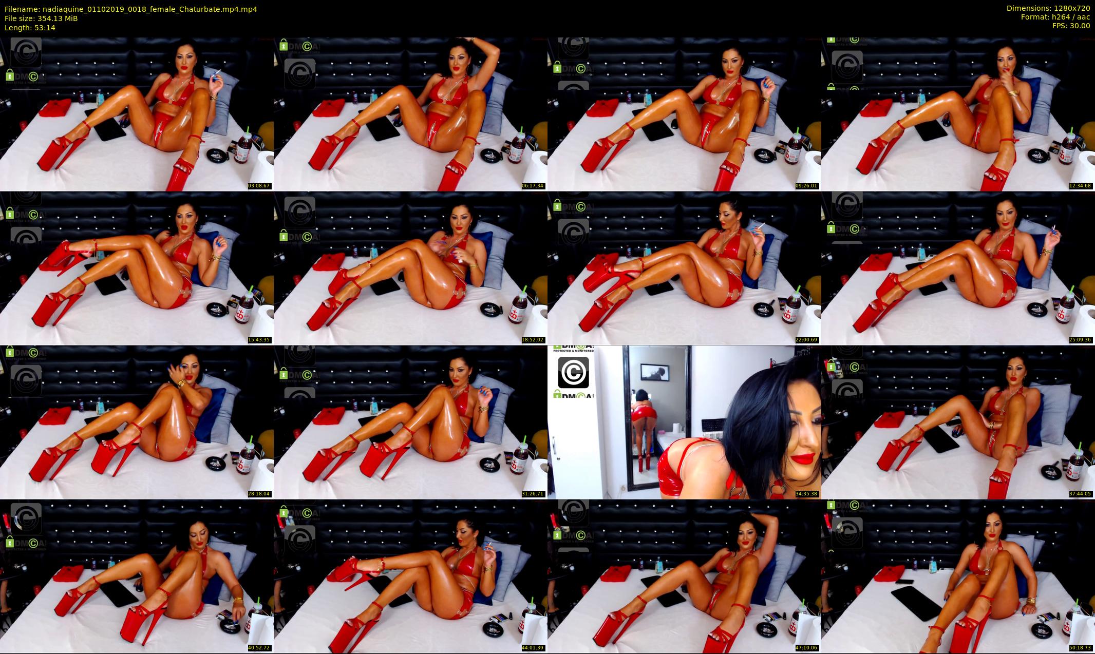 nadiaquine — 54 minute Chaturbate female cam show recording, 720p, Oct 1, 2019