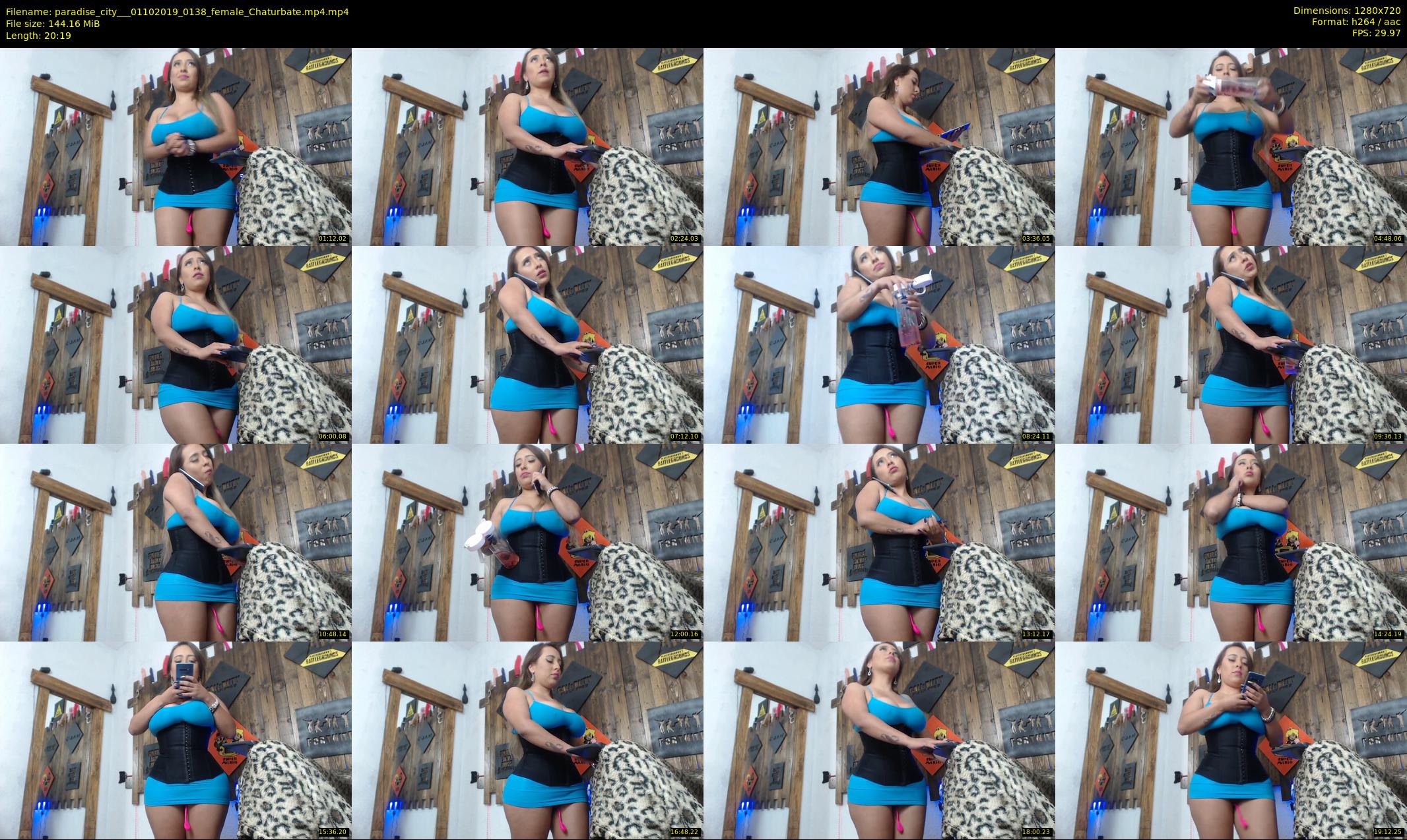 paradise_city__ — 21 minute Chaturbate female cam show recording, 720p, Oct 1, 2019
