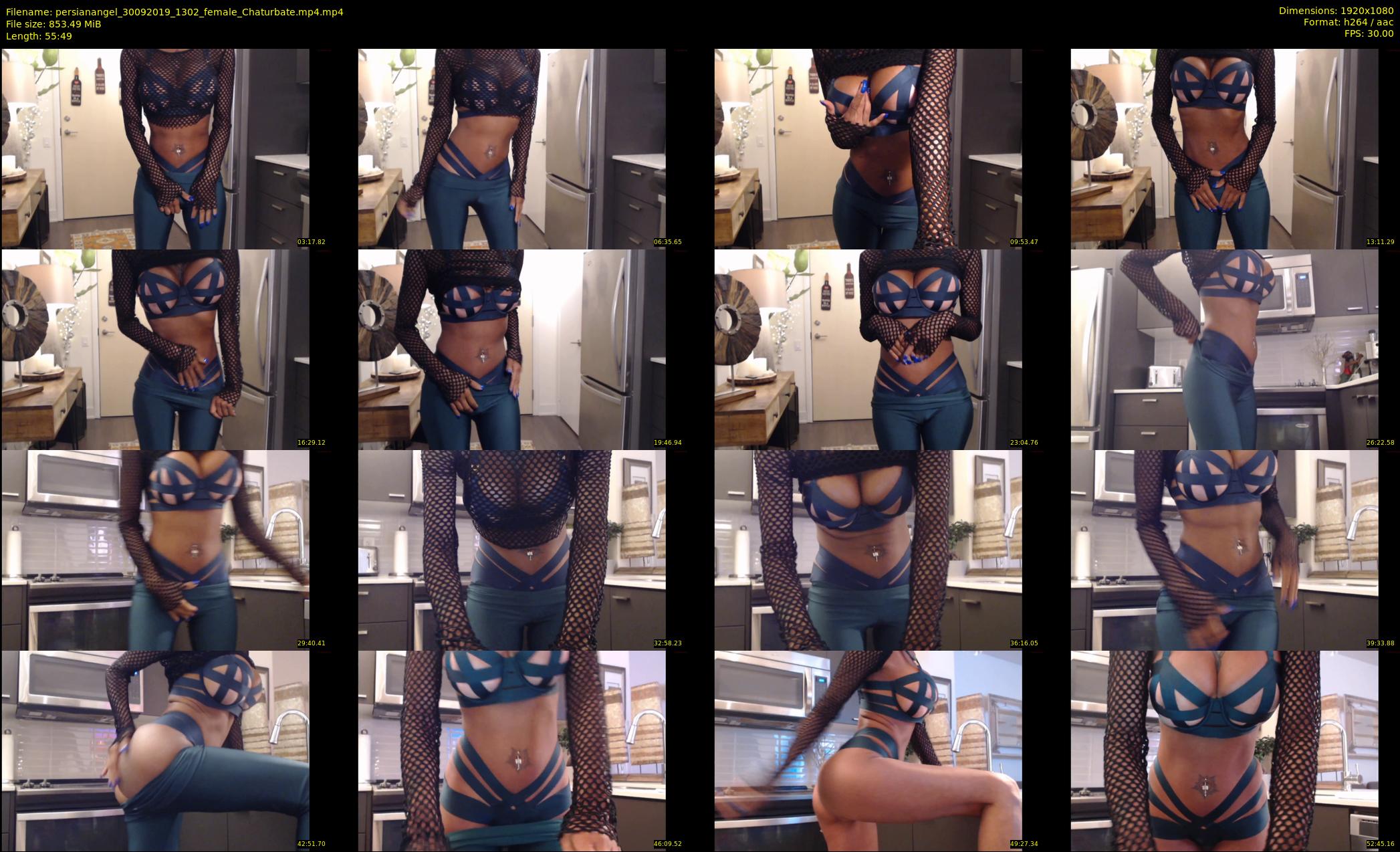 persianangel — 56 minute Chaturbate female cam show recording, 1080p, Sep 30, 2019