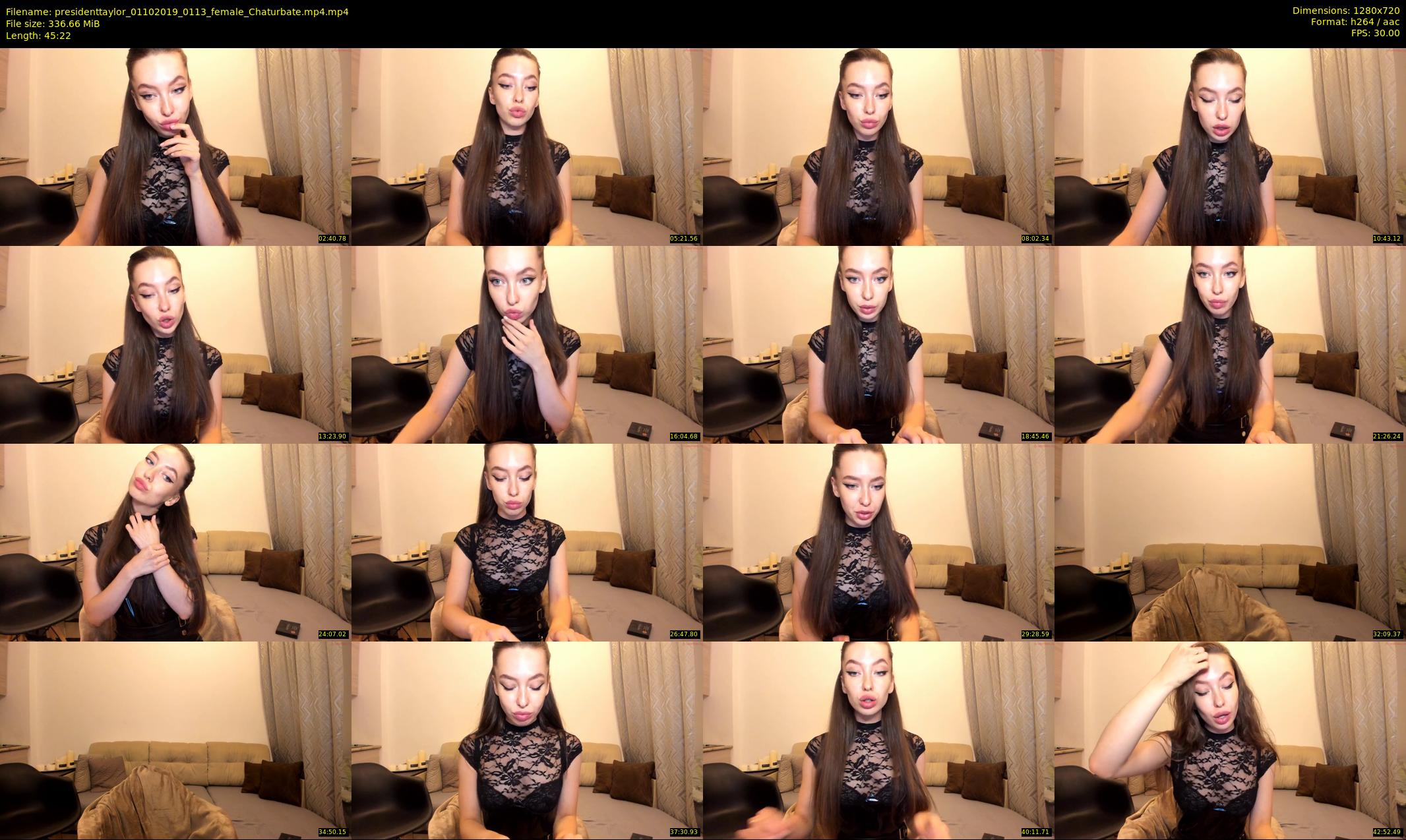 presidenttaylor — 46 minute Chaturbate female cam show recording, 720p, Oct 1, 2019