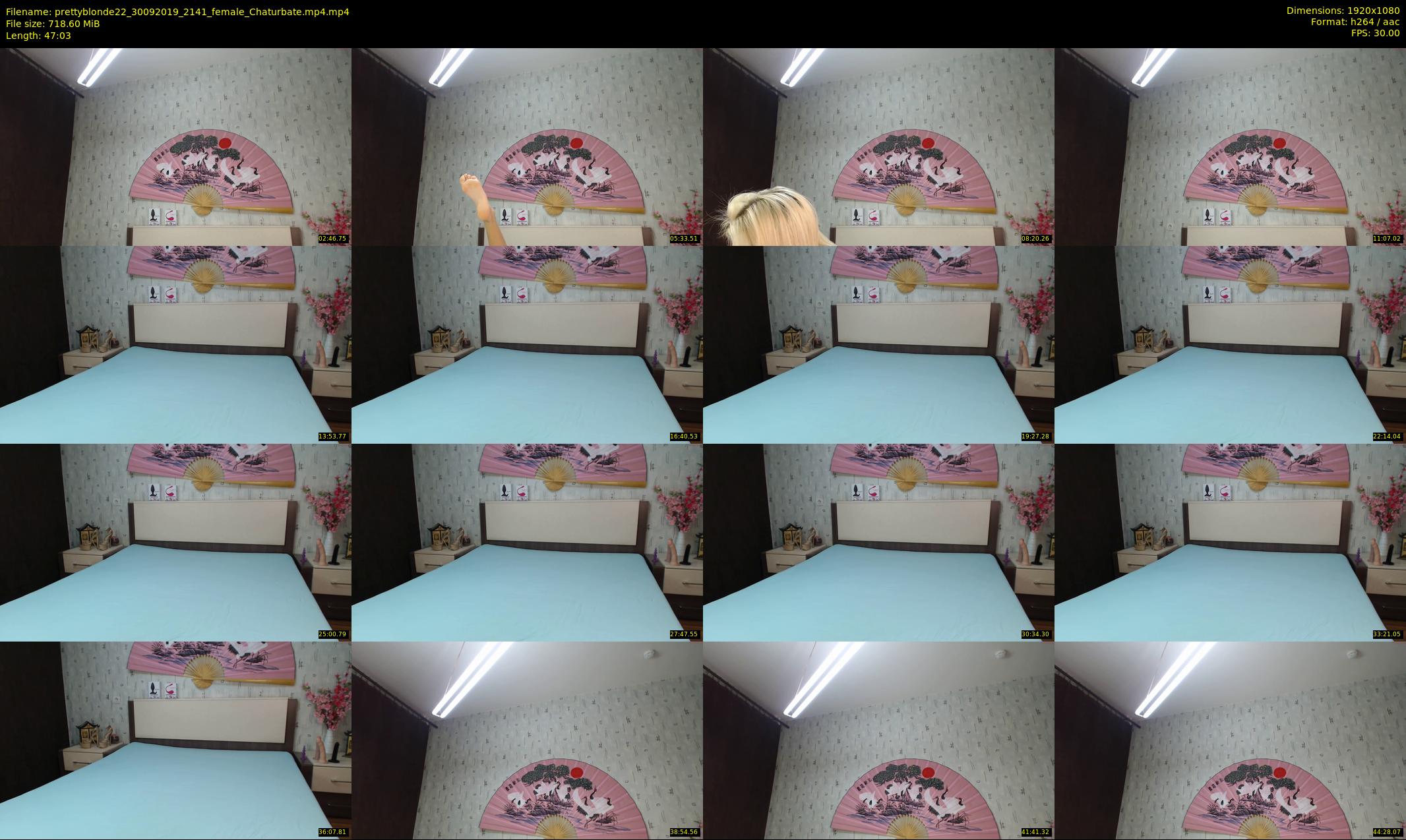 prettyblonde22 — 48 minute Chaturbate female cam show recording, 1080p, Sep 30, 2019