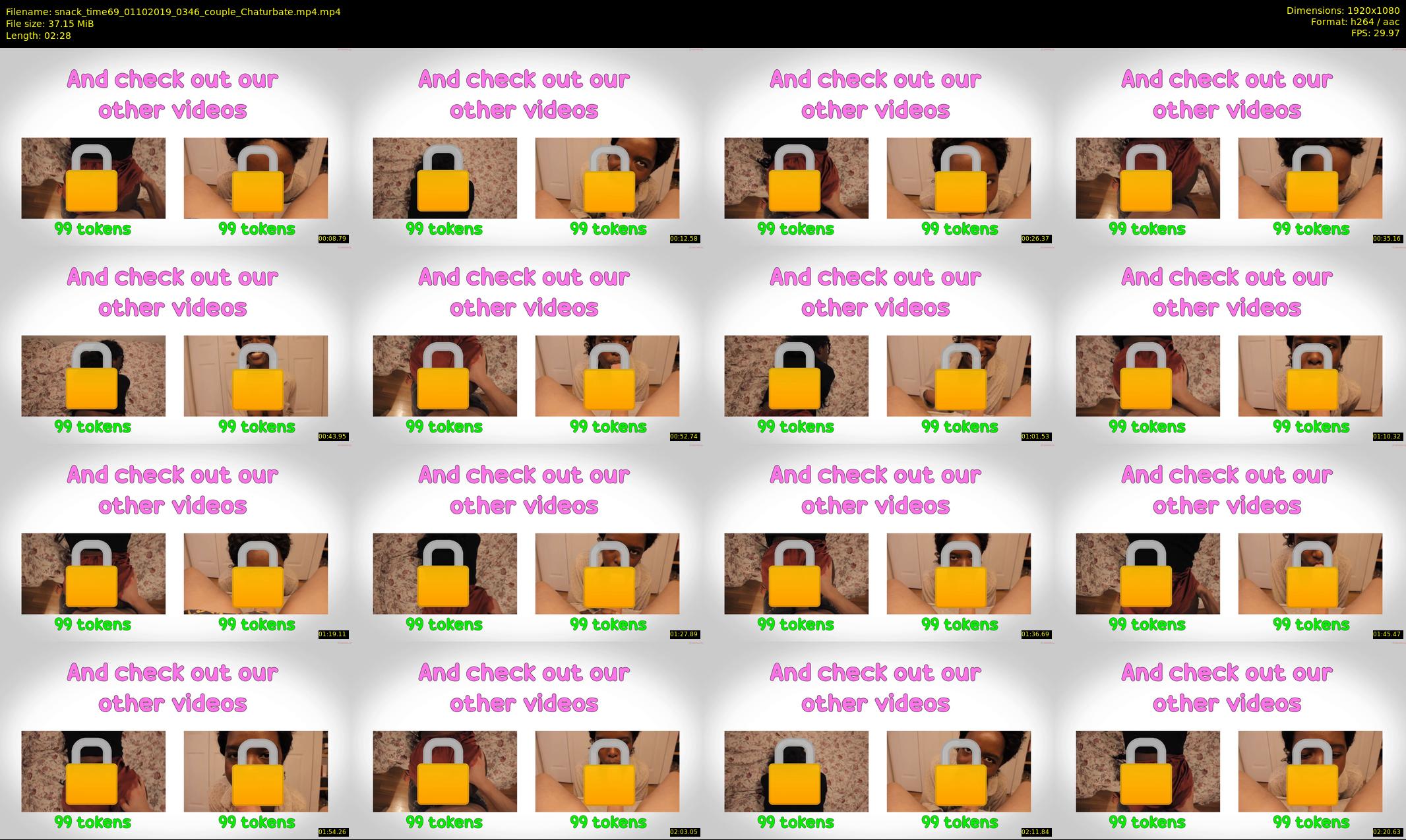 snack_time69 — 3 minute Chaturbate couple cam show recording, 1080p, Oct 1, 2019