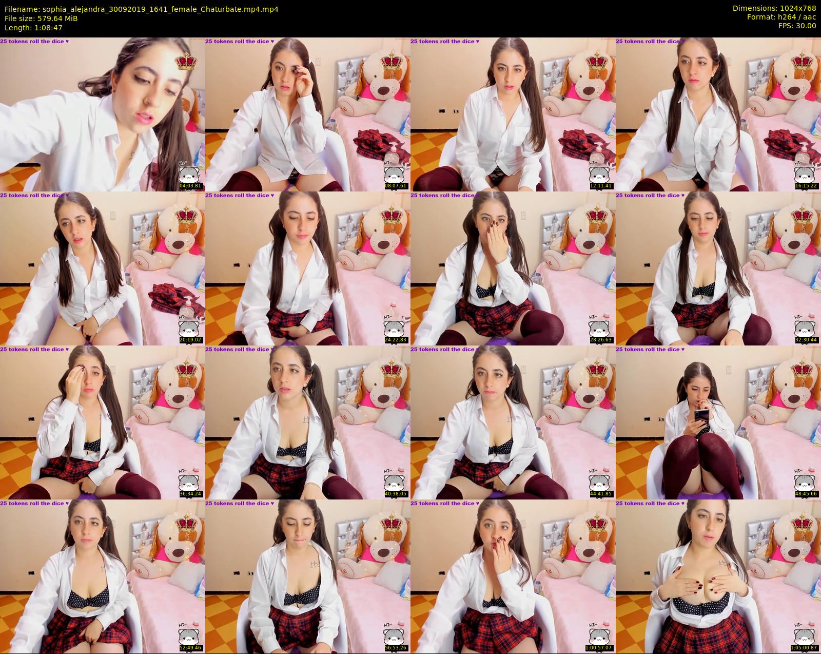 sophia_alejandra — 69 minute Chaturbate female cam show recording, 720p, Sep 30, 2019