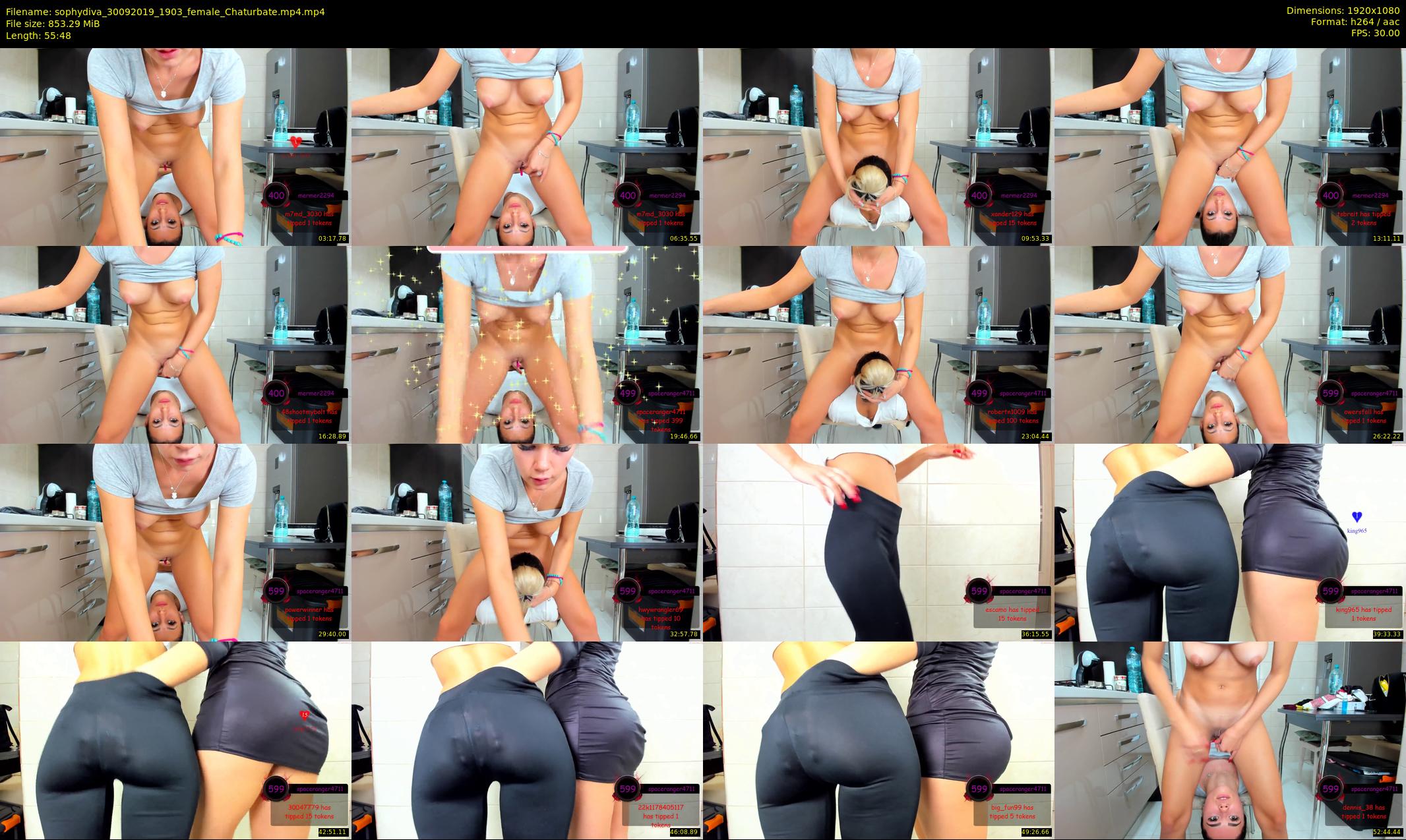 sophydiva — 56 minute Chaturbate female cam show recording, 1080p, Sep 30, 2019