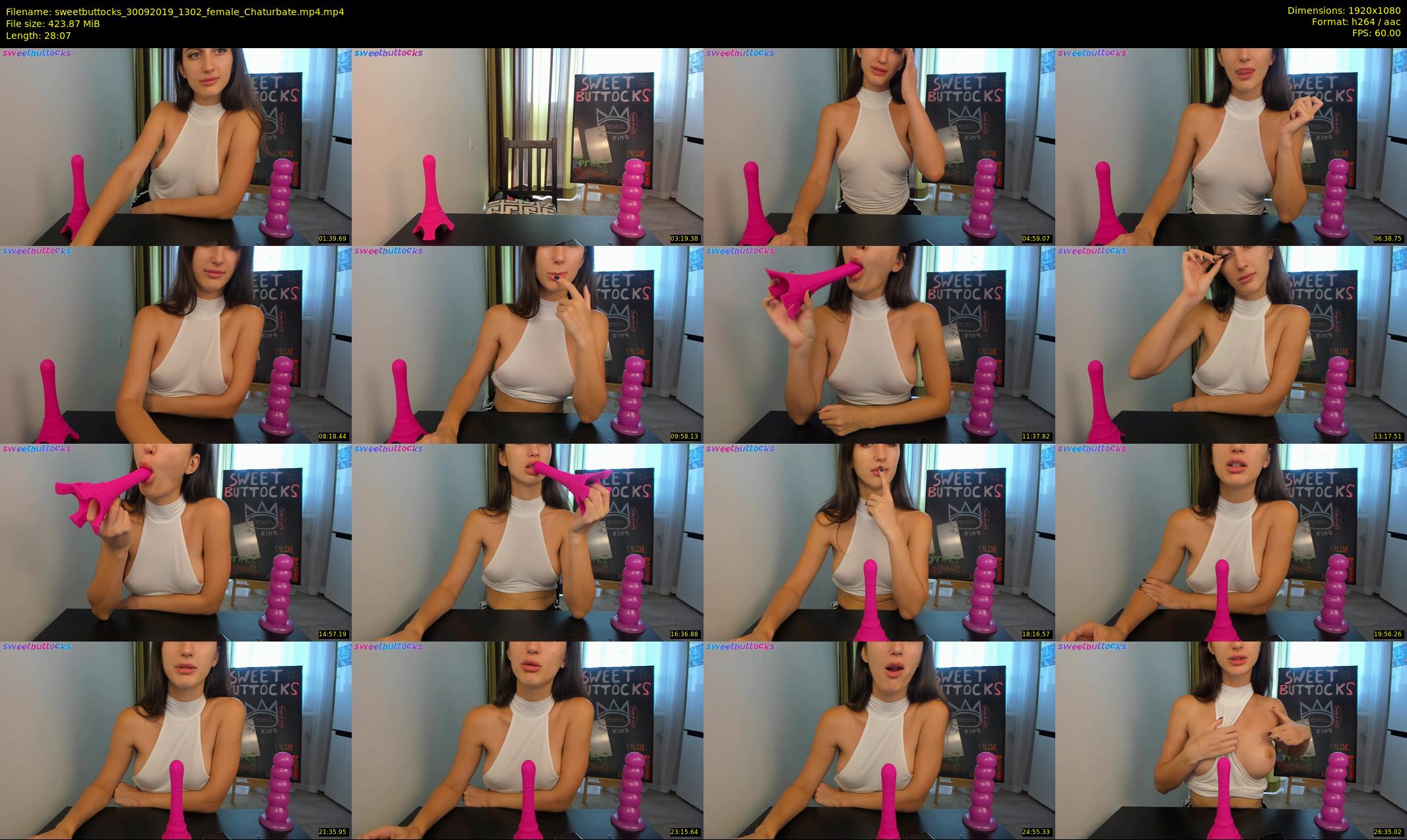 sweetbuttocks — 29 minute Chaturbate female cam show recording, 1080p, Sep 30, 2019
