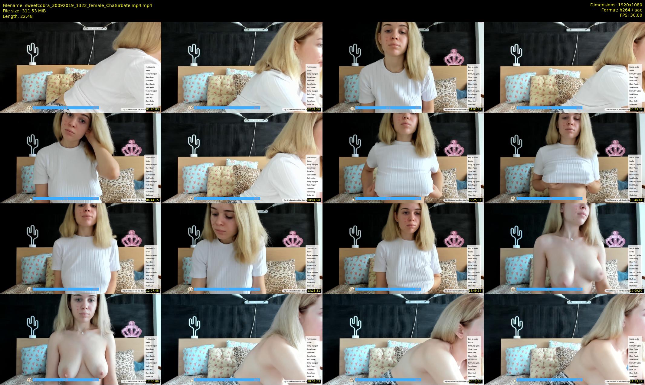 sweetcobra — 23 minute Chaturbate female cam show recording, 1080p, Sep 30, 2019