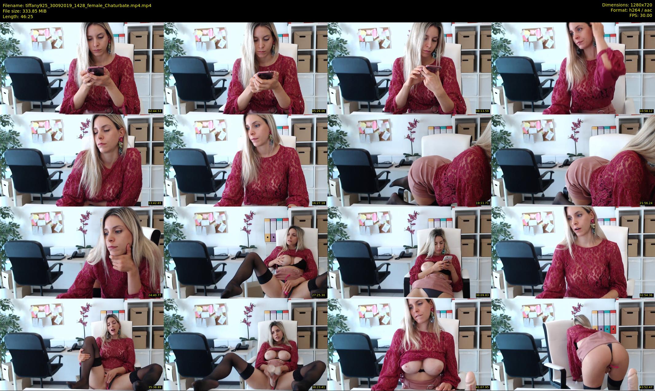 tiffany925 — 47 minute Chaturbate female cam show recording, 720p, Sep 30, 2019