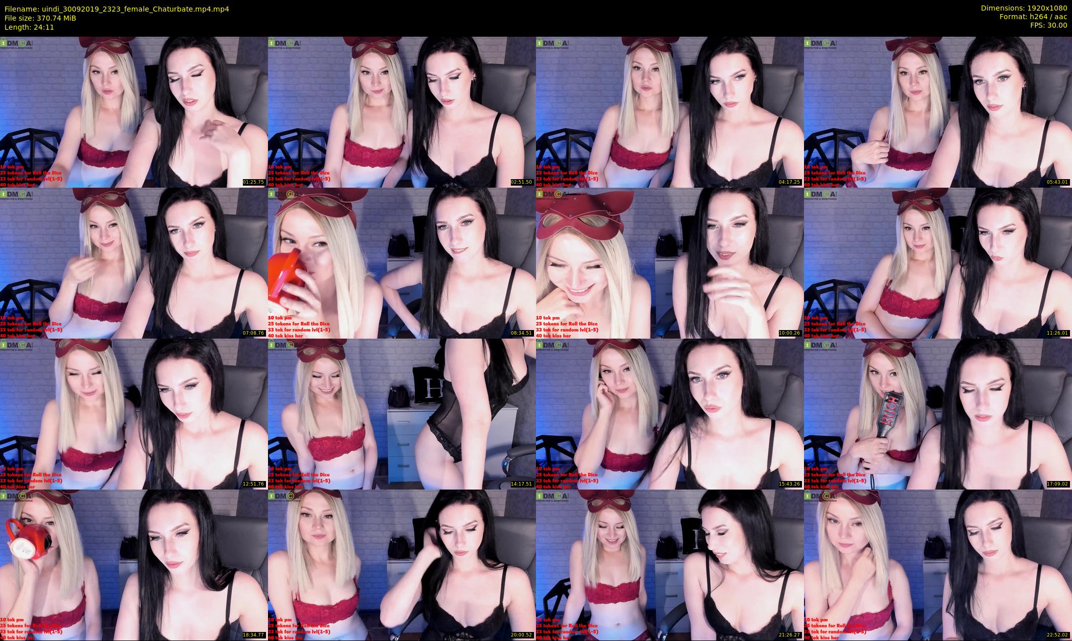 uindi — 25 minute Chaturbate female cam show recording, 1080p, Sep 30, 2019