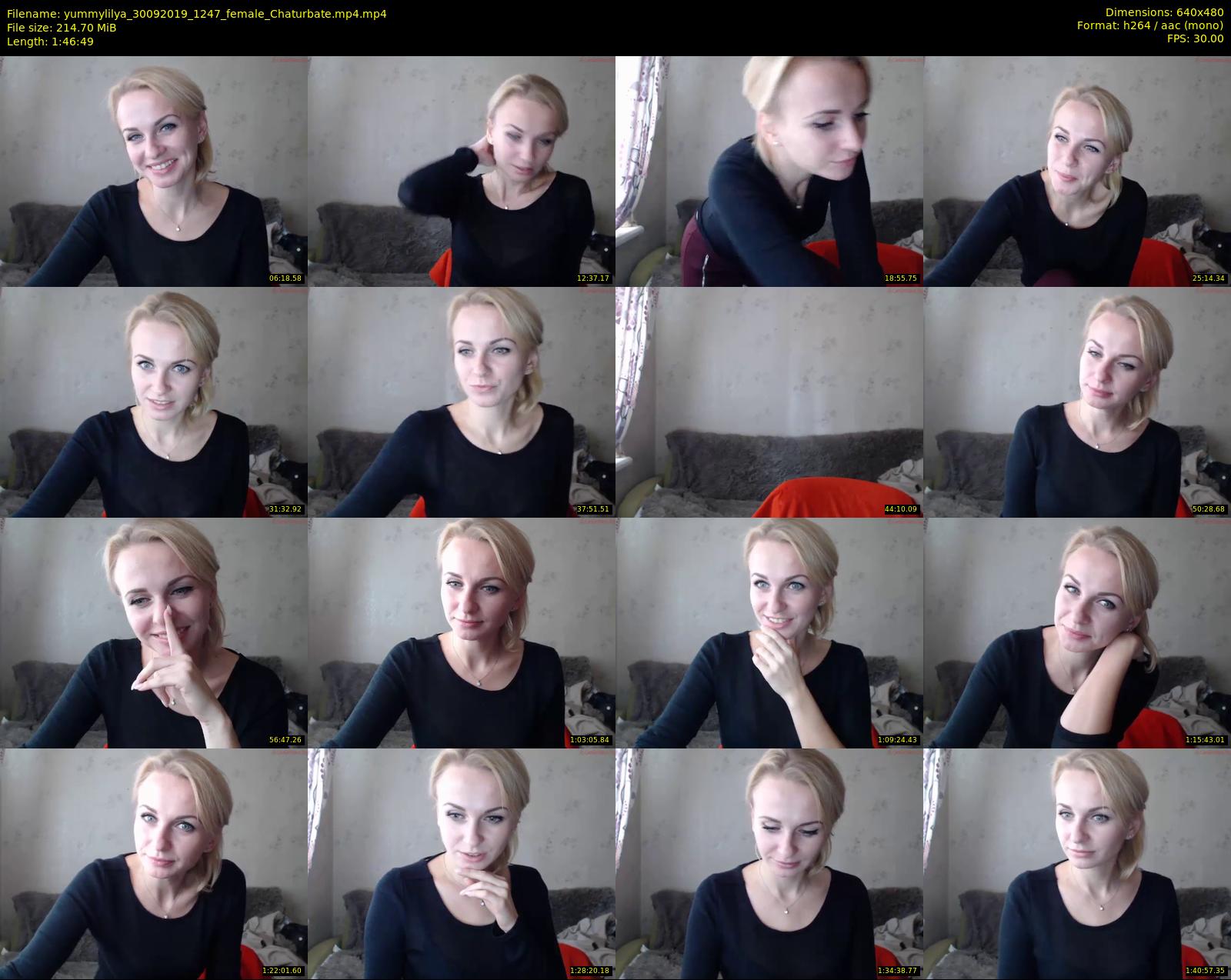 yummylilya — 107 minute Chaturbate female cam show recording, 480p, Sep 30, 2019