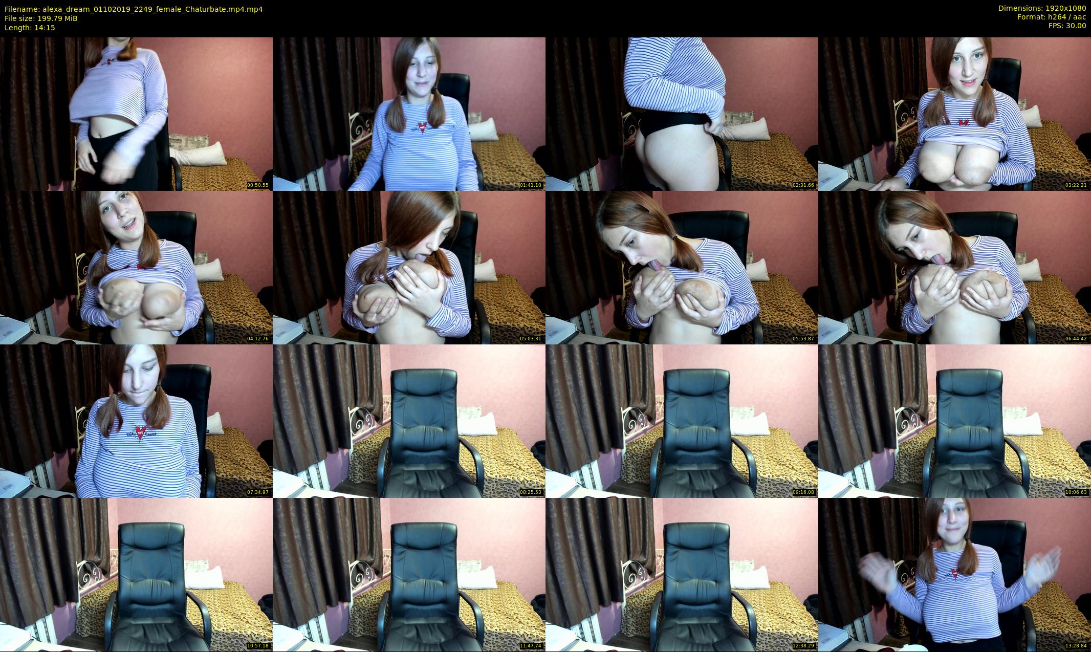 alexa_dream — 15 minute Chaturbate female cam show recording, 1080p, Oct 1, 2019