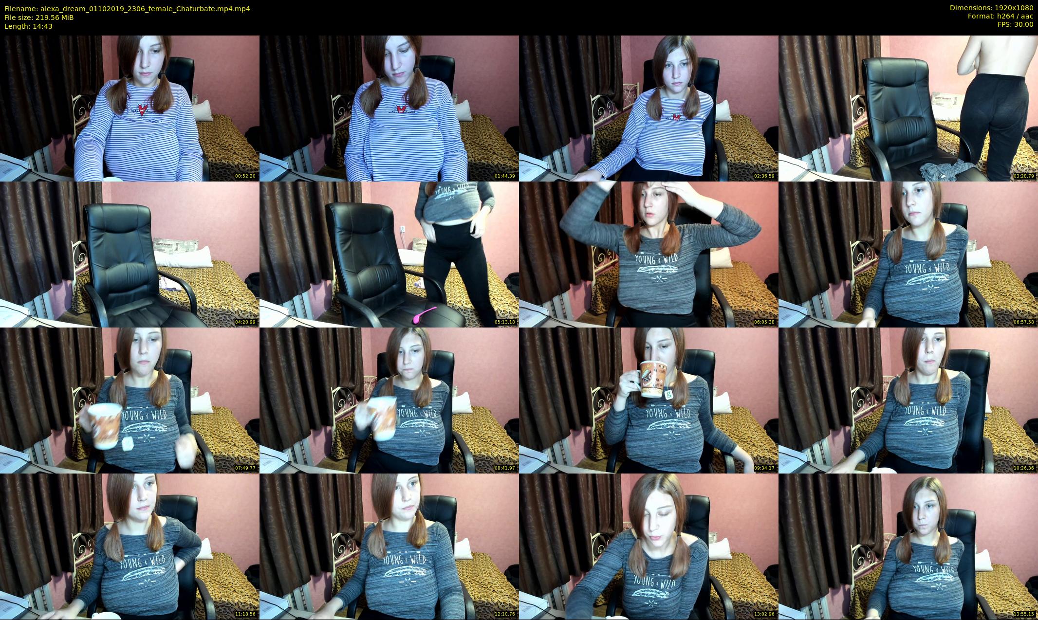 alexa_dream — 15 minute Chaturbate female cam show recording, 1080p, Oct 1, 2019