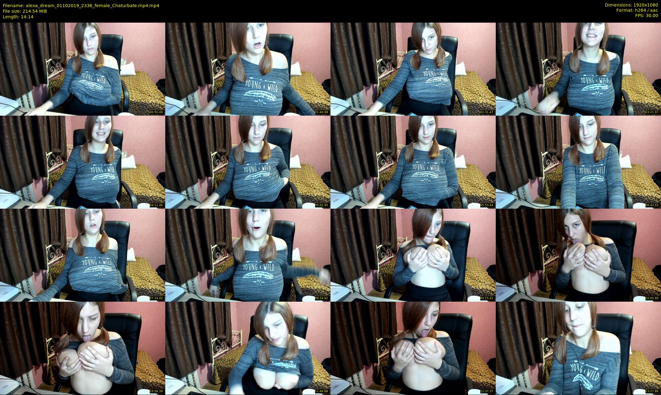alexa_dream — 15 minute Chaturbate female cam show recording, 1080p, Oct 1, 2019