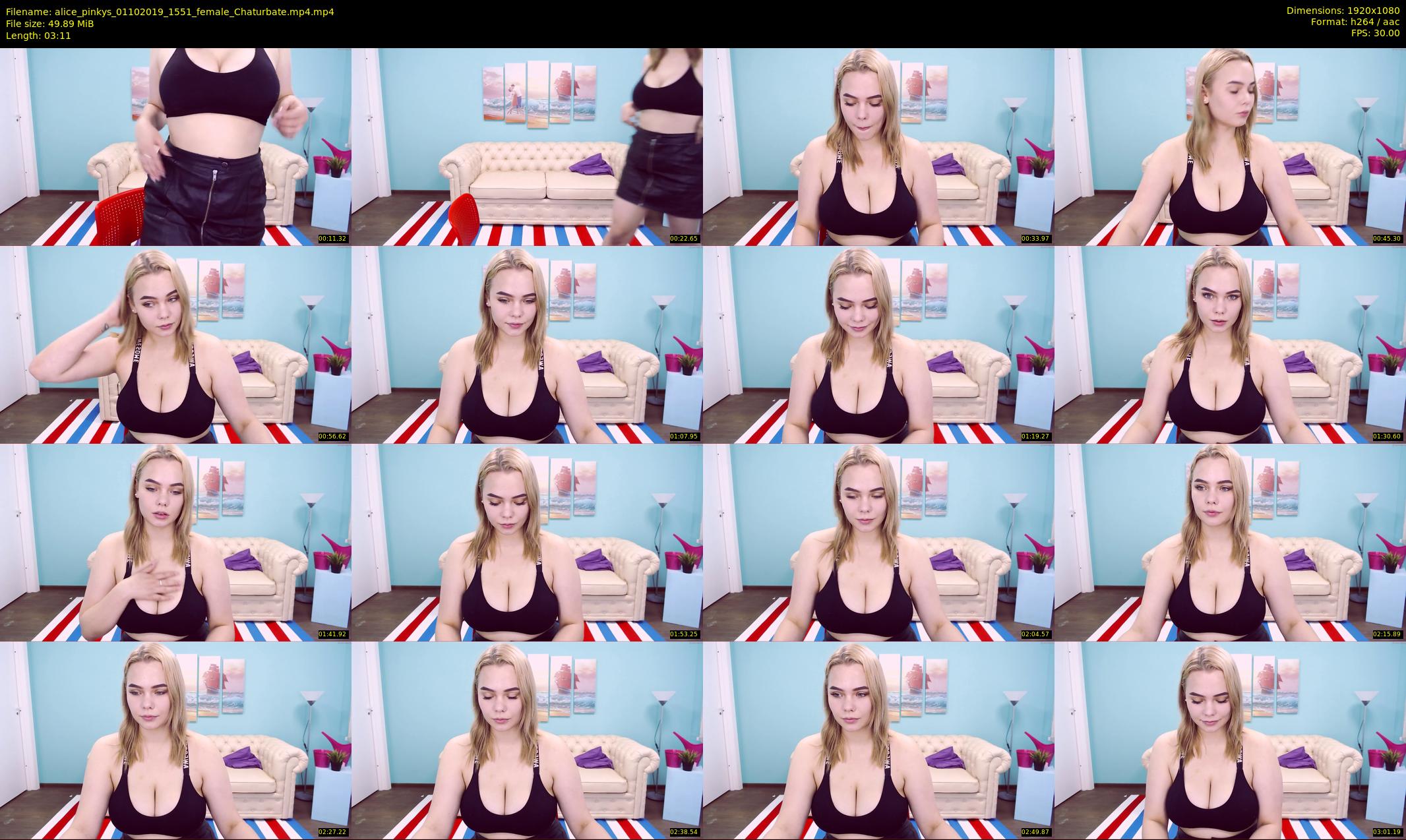 alice_pinkys — 4 minute Chaturbate female cam show recording, 1080p, Oct 1, 2019
