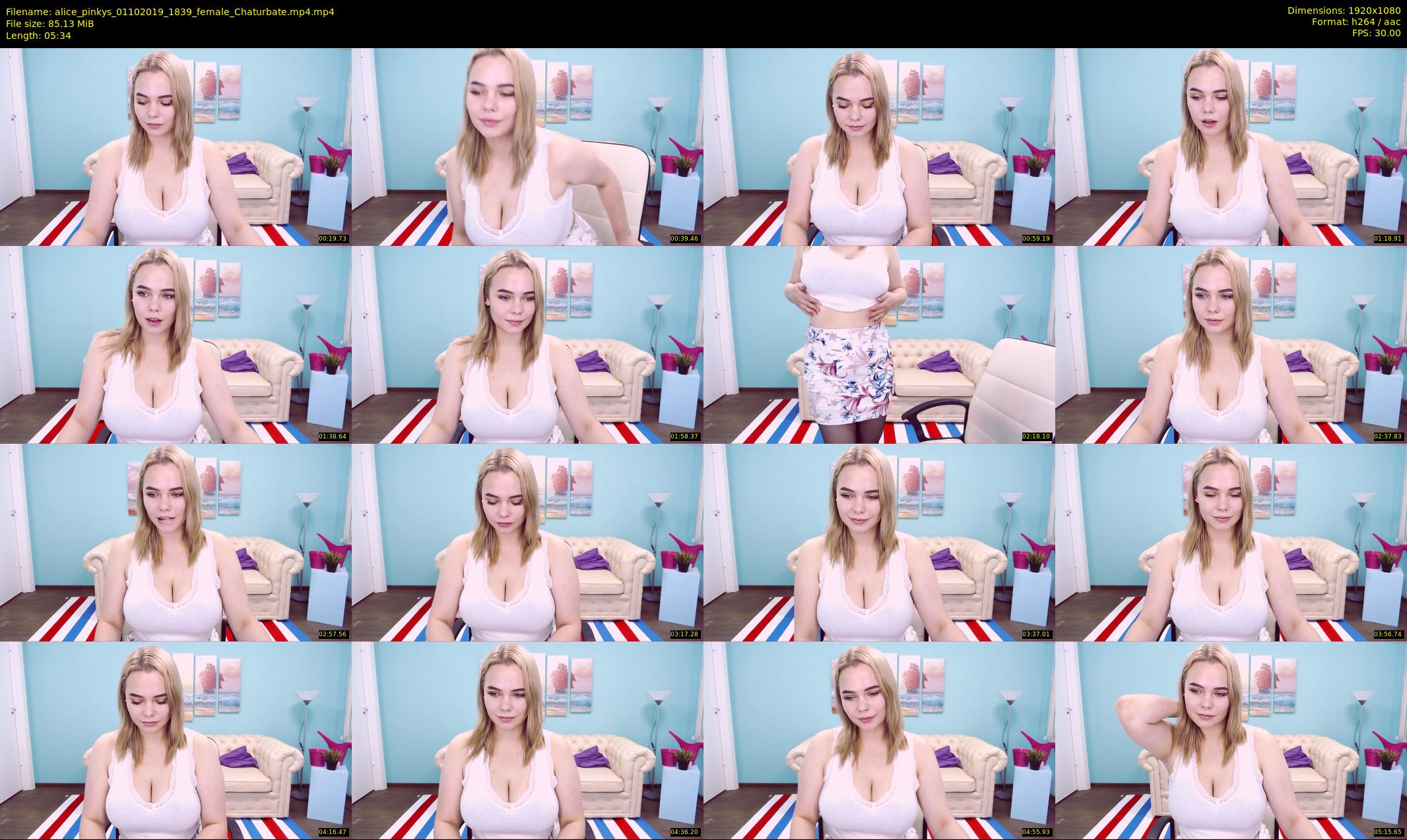 alice_pinkys — 6 minute Chaturbate female cam show recording, 1080p, Oct 1, 2019