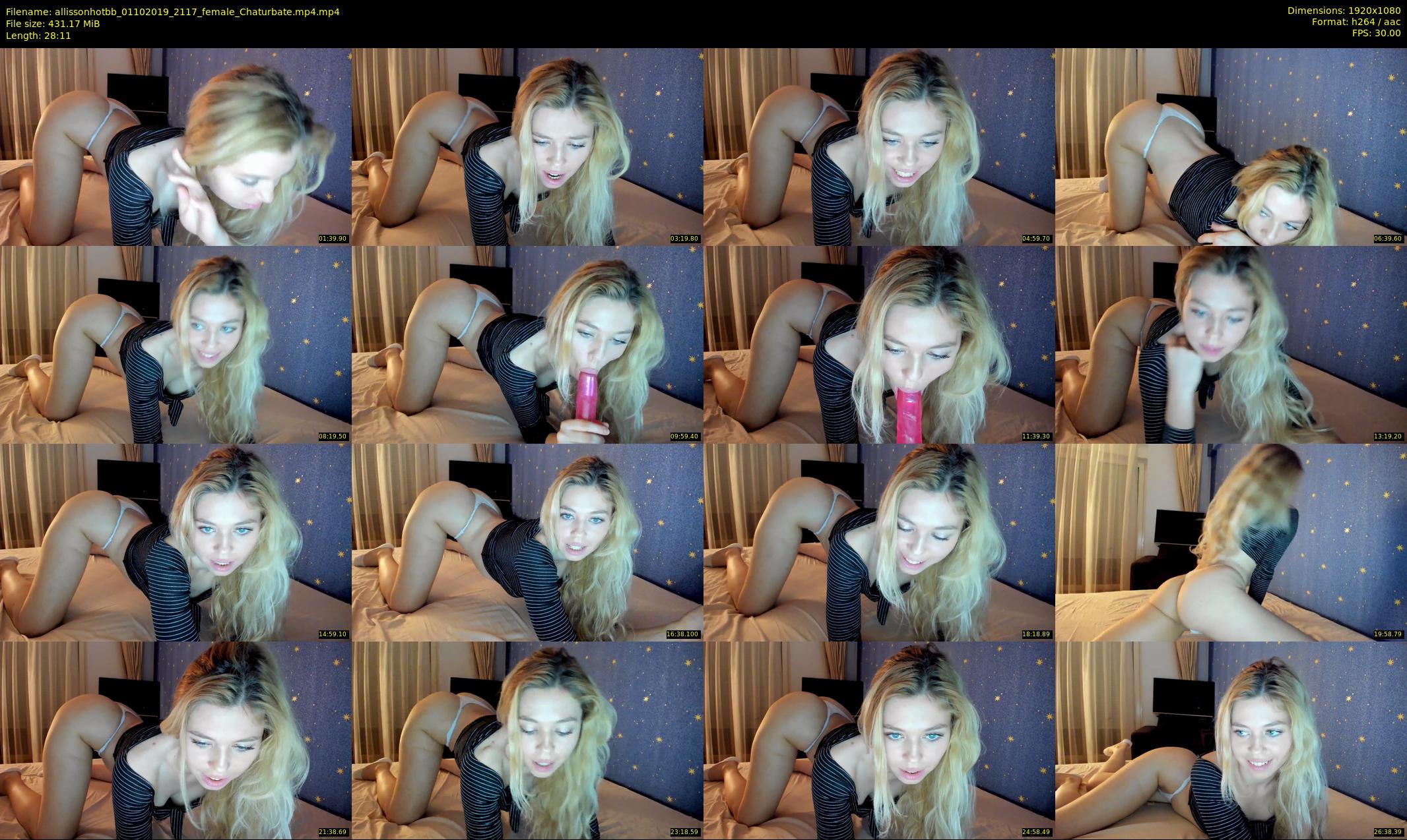 allissonhotbb — 29 minute Chaturbate female cam show recording, 1080p, Oct 1, 2019