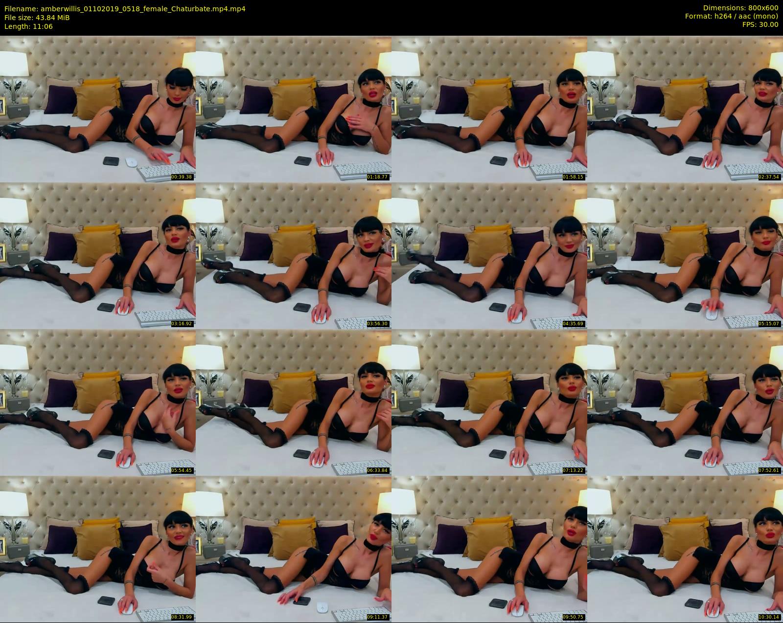 amberwillis — 12 minute Chaturbate female cam show recording, 480p, Oct 1, 2019