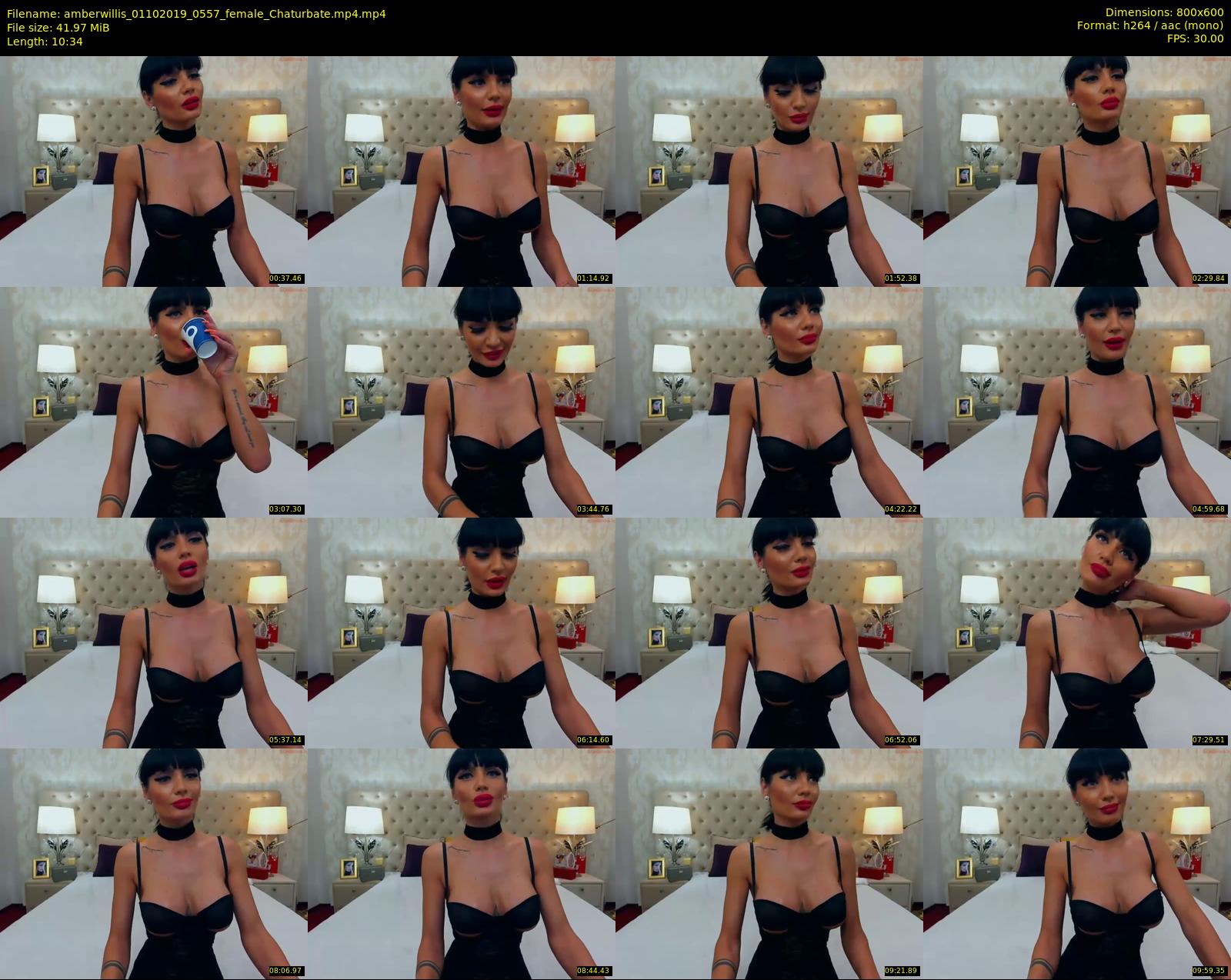 amberwillis — 11 minute Chaturbate female cam show recording, 480p, Oct 1, 2019