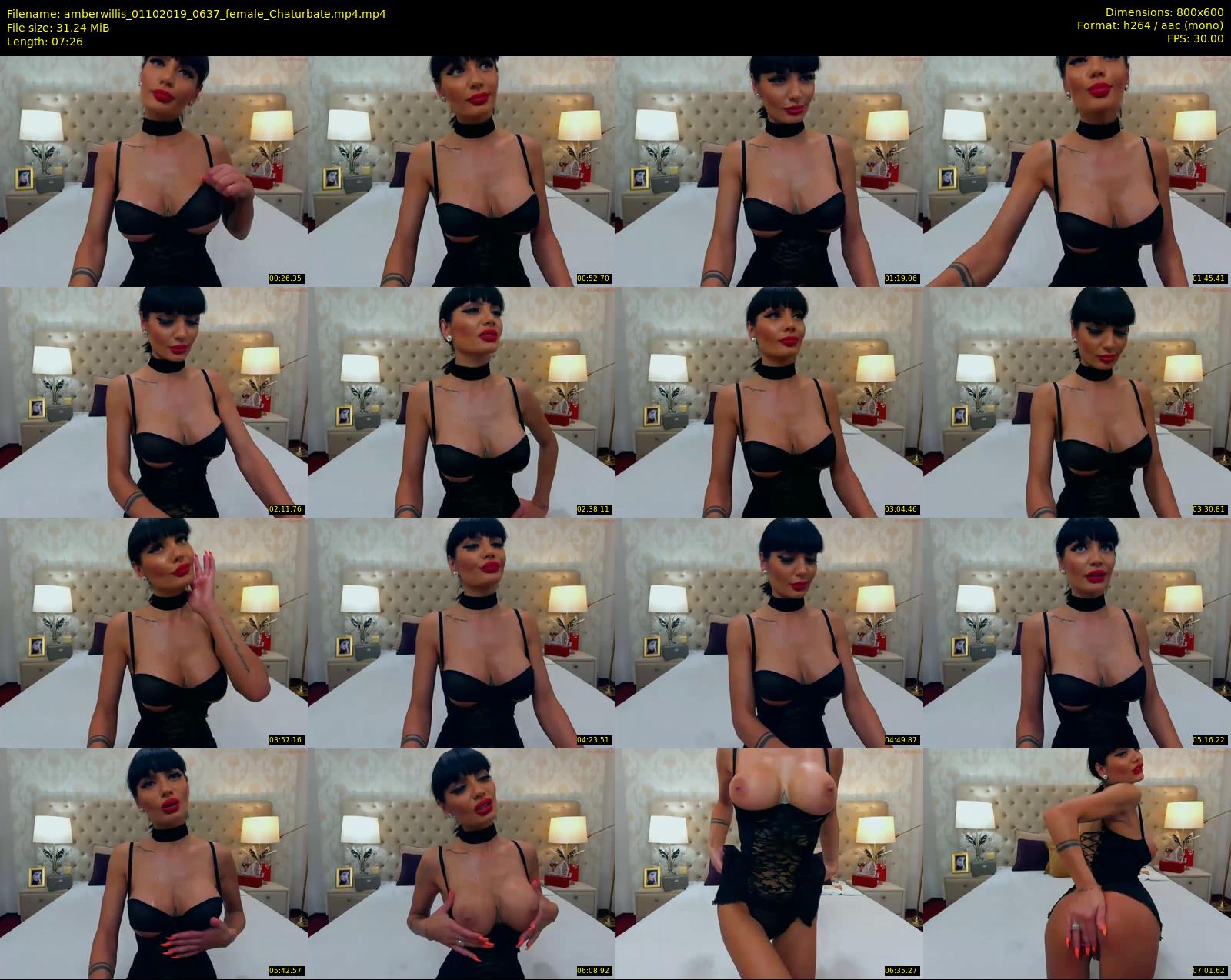 amberwillis — 8 minute Chaturbate female cam show recording, 480p, Oct 1, 2019