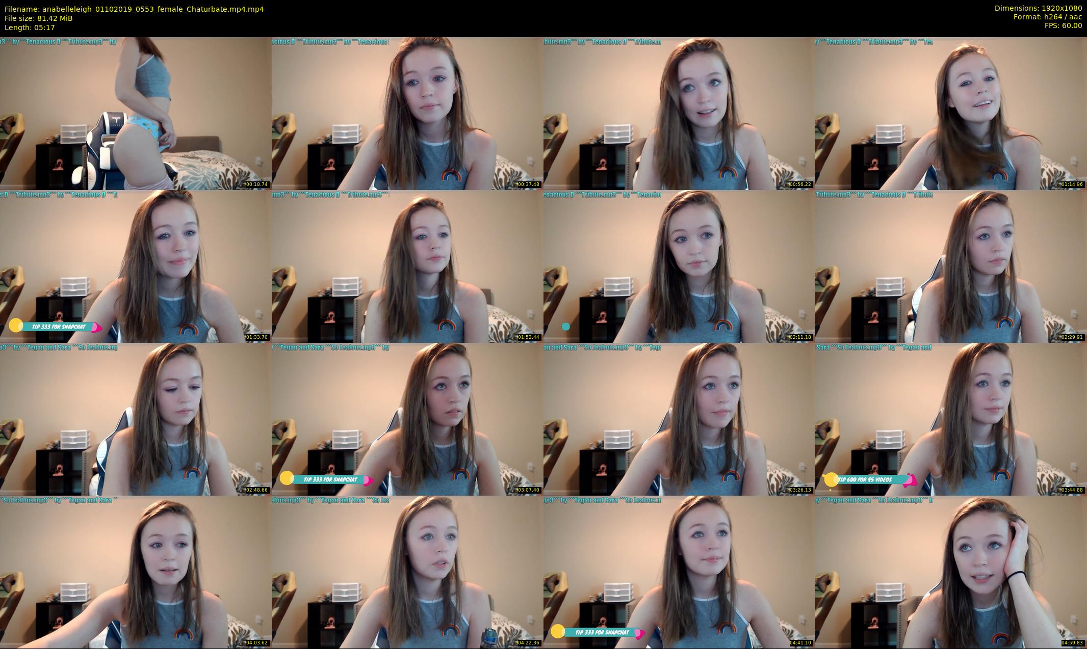 anabelleleigh — 6 minute Chaturbate female cam show recording, 1080p, Oct 1, 2019