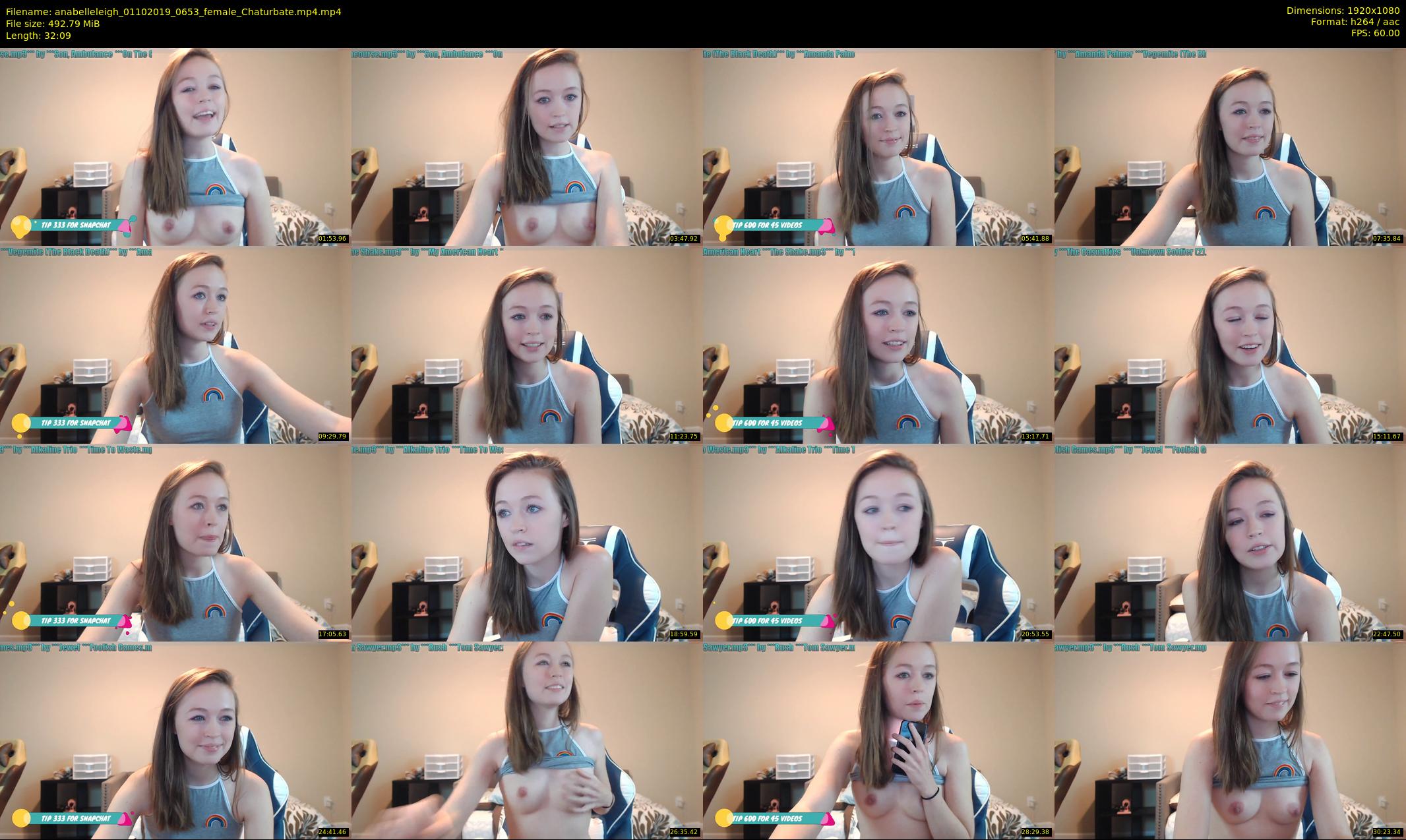 anabelleleigh — 33 minute Chaturbate female cam show recording, 1080p, Oct 1, 2019