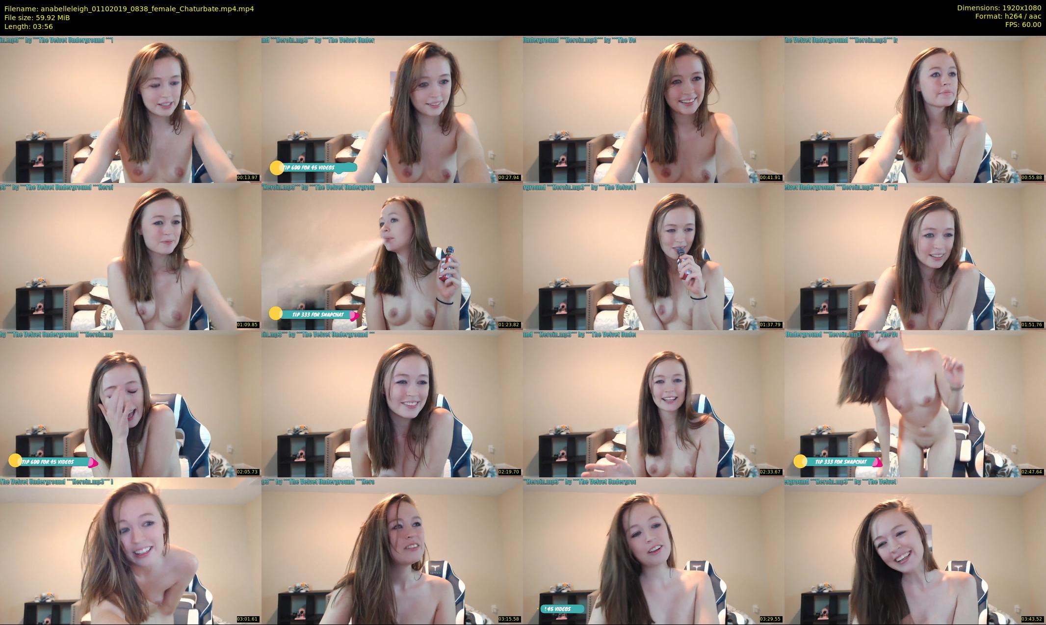 anabelleleigh — 4 minute Chaturbate female cam show recording, 1080p, Oct 1, 2019