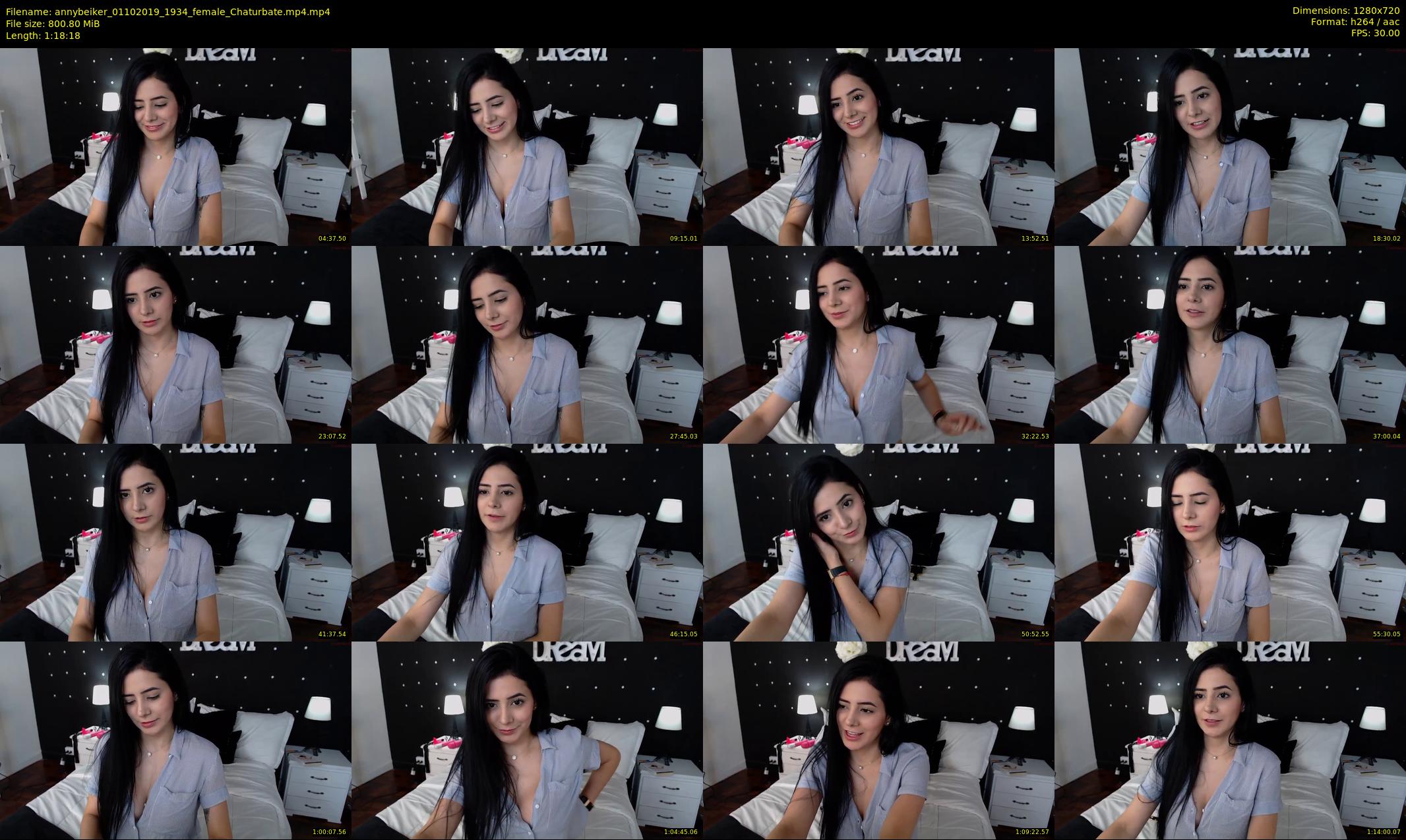 annybeiker — 79 minute Chaturbate female cam show recording, 720p, Oct 1, 2019