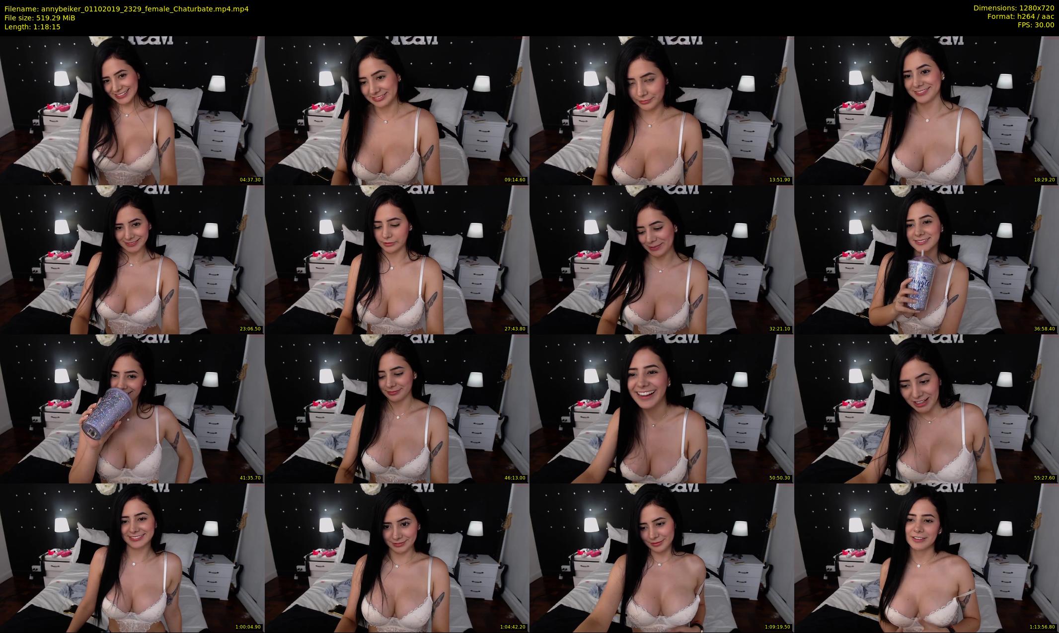 annybeiker — 79 minute Chaturbate female cam show recording, 720p, Oct 1, 2019