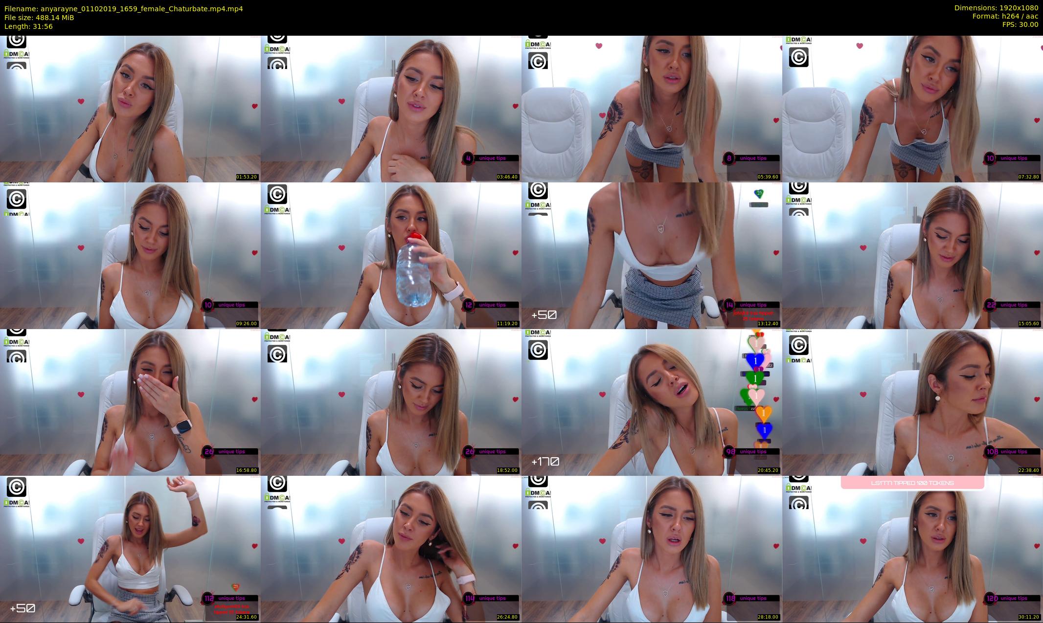 anyarayne — 32 minute Chaturbate female cam show recording, 1080p, Oct 1, 2019