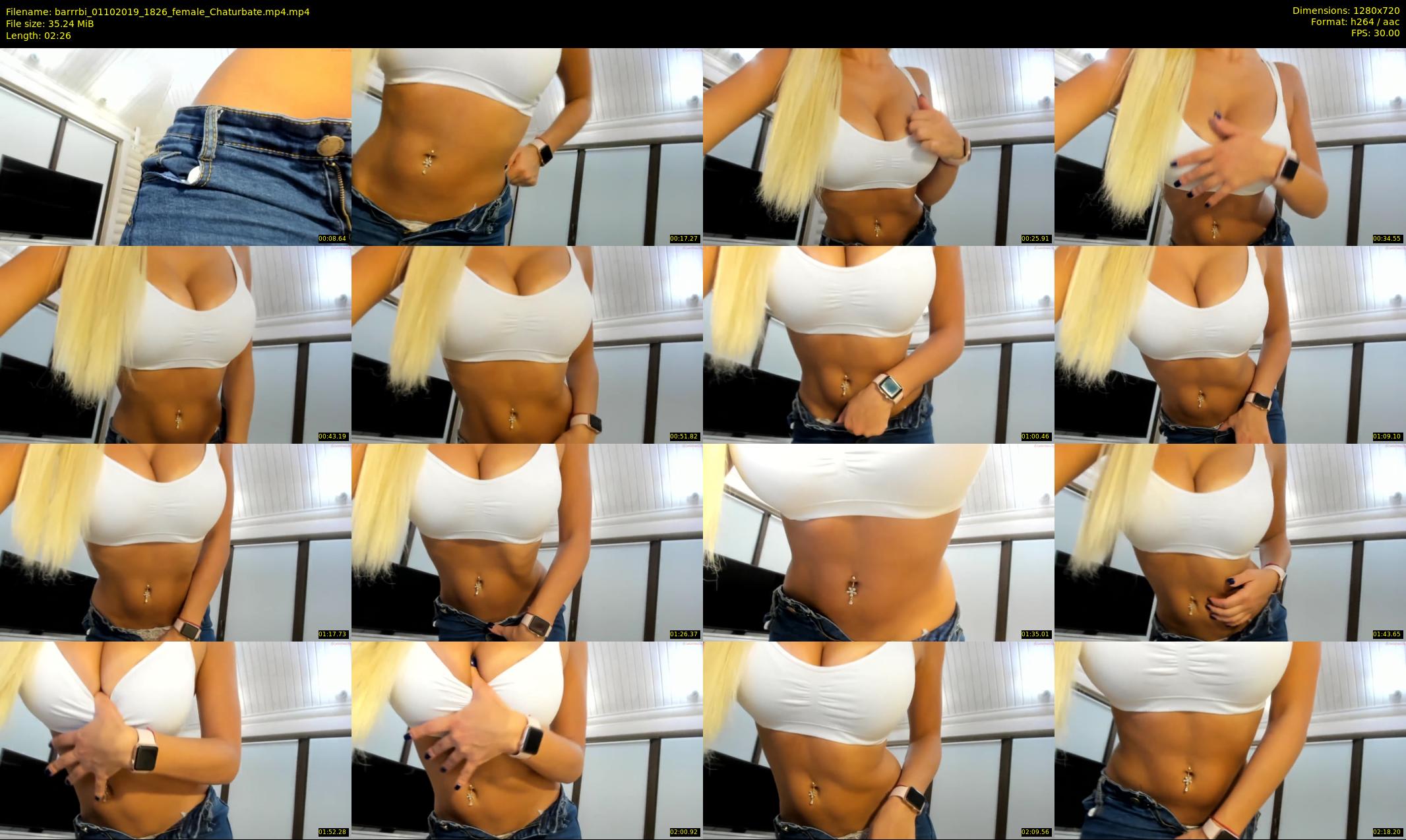barrrbi — 3 minute Chaturbate female cam show recording, 720p, Oct 1, 2019