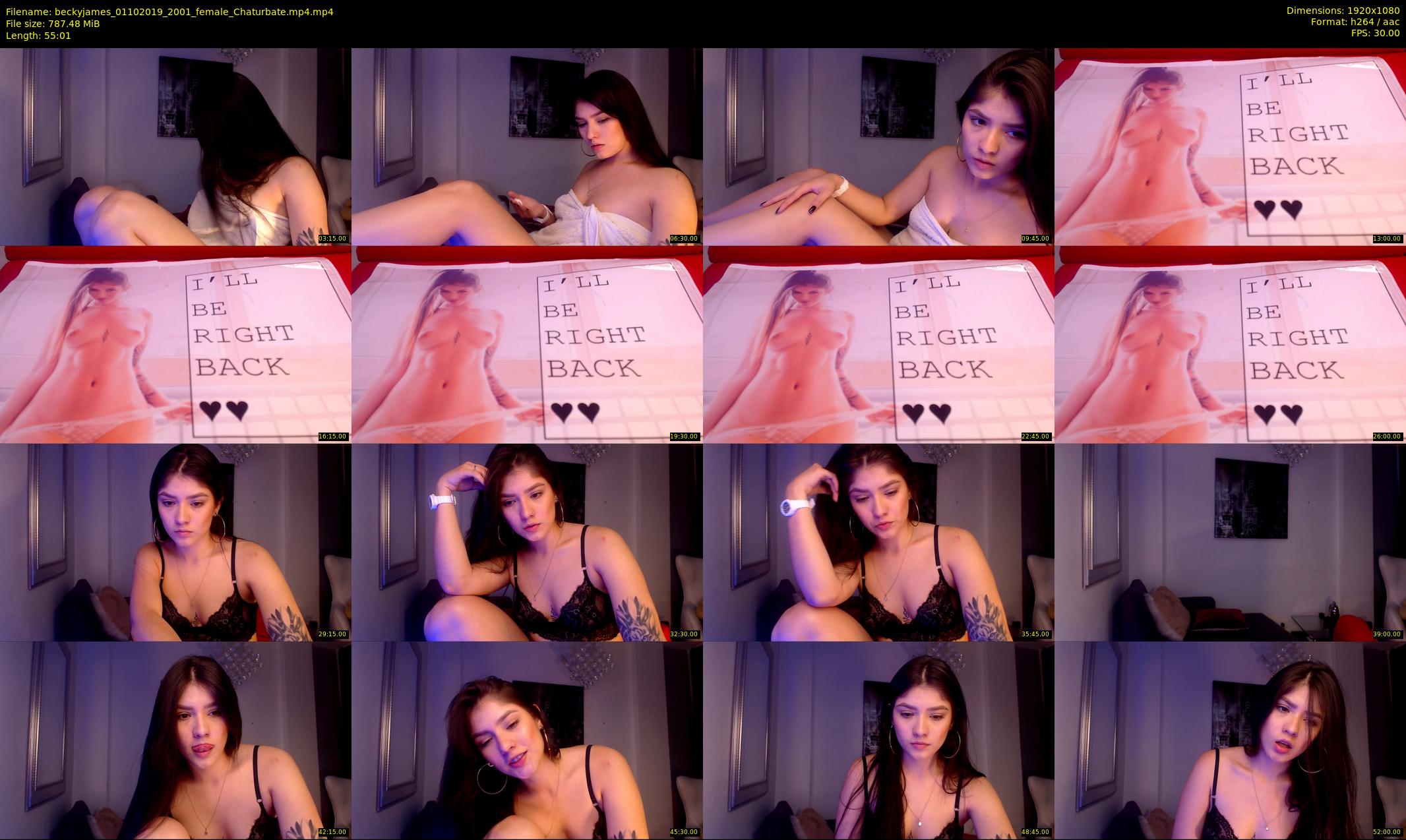 beckyjames — 56 minute Chaturbate female cam show recording, 1080p, Oct 1, 2019