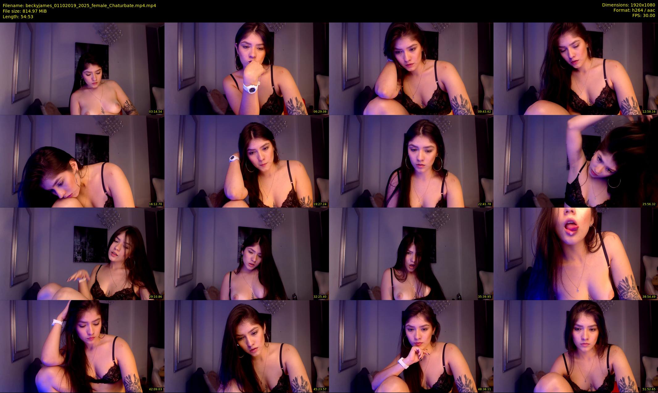 beckyjames — 55 minute Chaturbate female cam show recording, 1080p, Oct 1, 2019