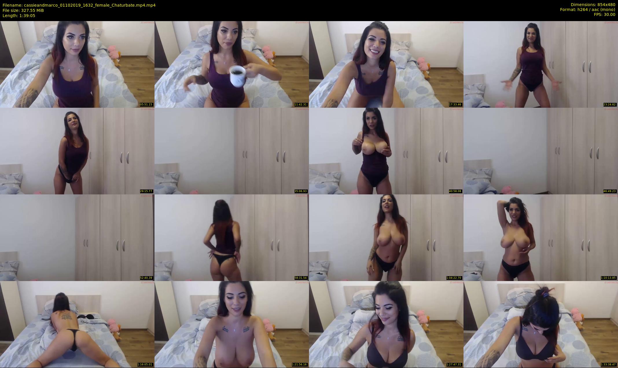 cassieandmarco — 100 minute Chaturbate female cam show recording, 480p, Oct 1, 2019