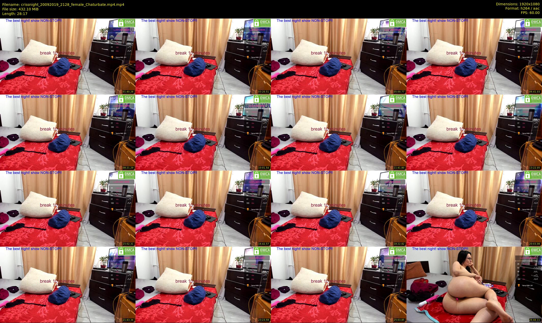 crissnight — 29 minute Chaturbate female cam show recording, 1080p, Sep 20, 2019