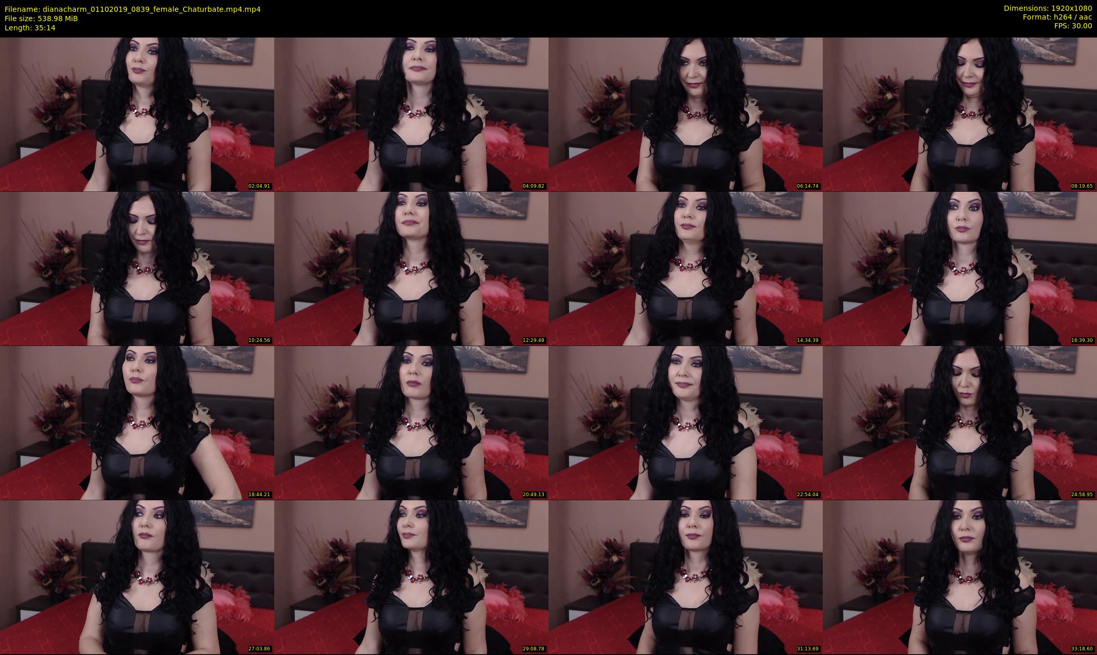 dianacharm — 36 minute Chaturbate female cam show recording, 1080p, Oct 1, 2019